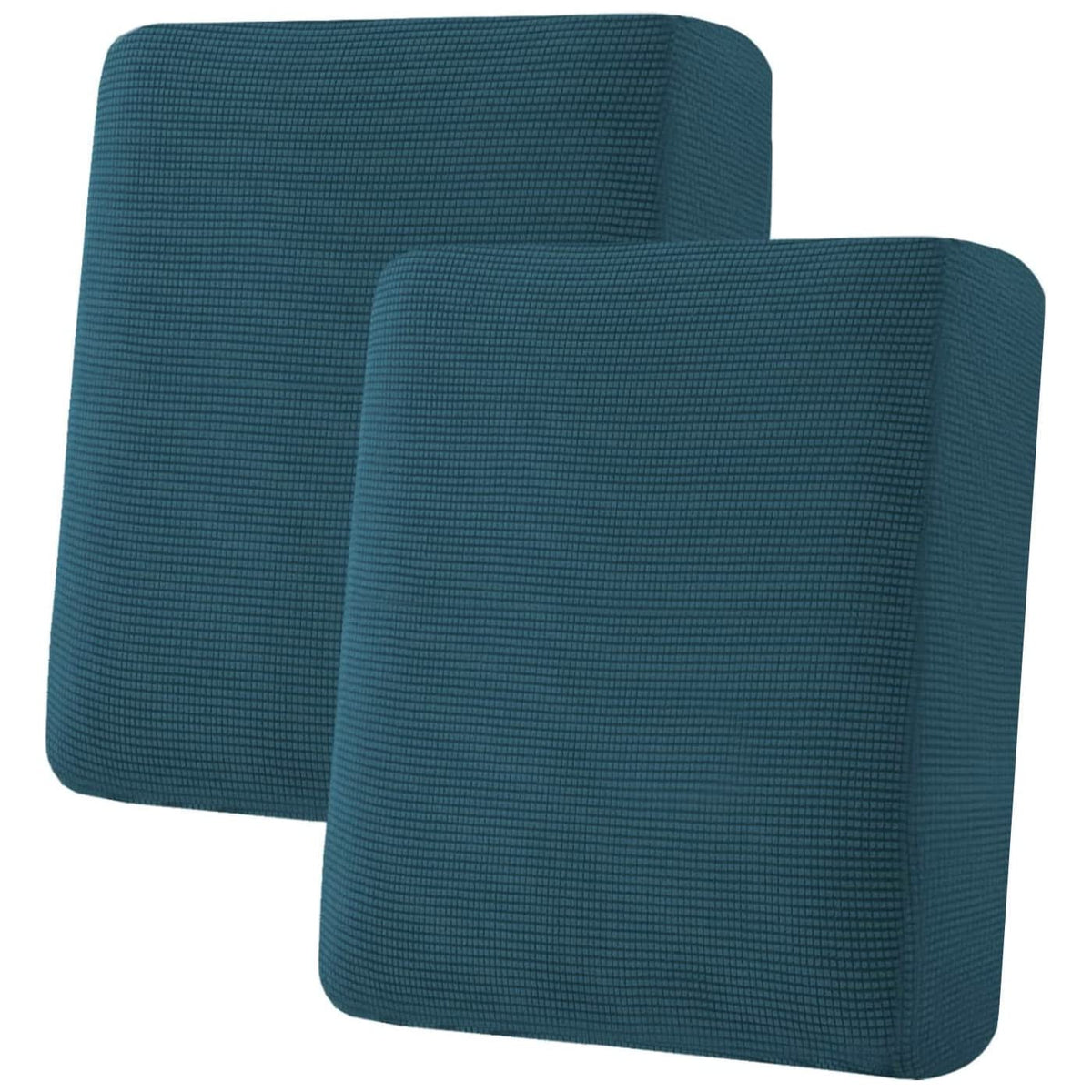H.VERSAILTEX Super Stretch Individual Seat Cushion Covers Sofa Covers Couch Cushion Cover Slipcover Sets Thick Jacquard Textured Twill Fabric (3 Piece Sofa Cushion Covers, Grey)