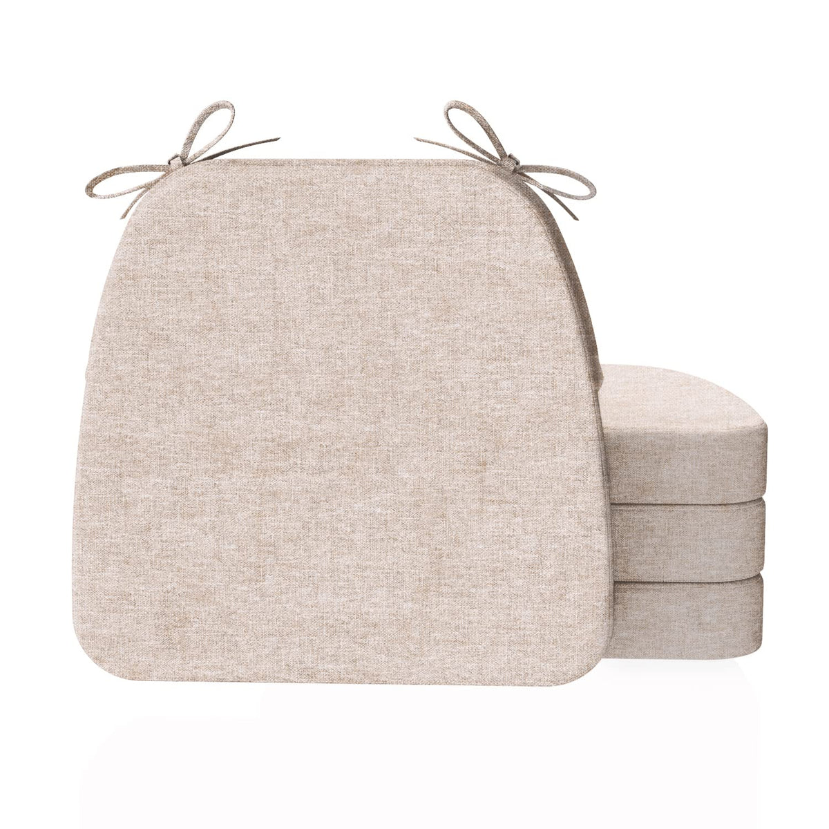 AAAAAcessories Chair Cushions for Dining Chairs, 17 x 16 x 2 in, Set of 6