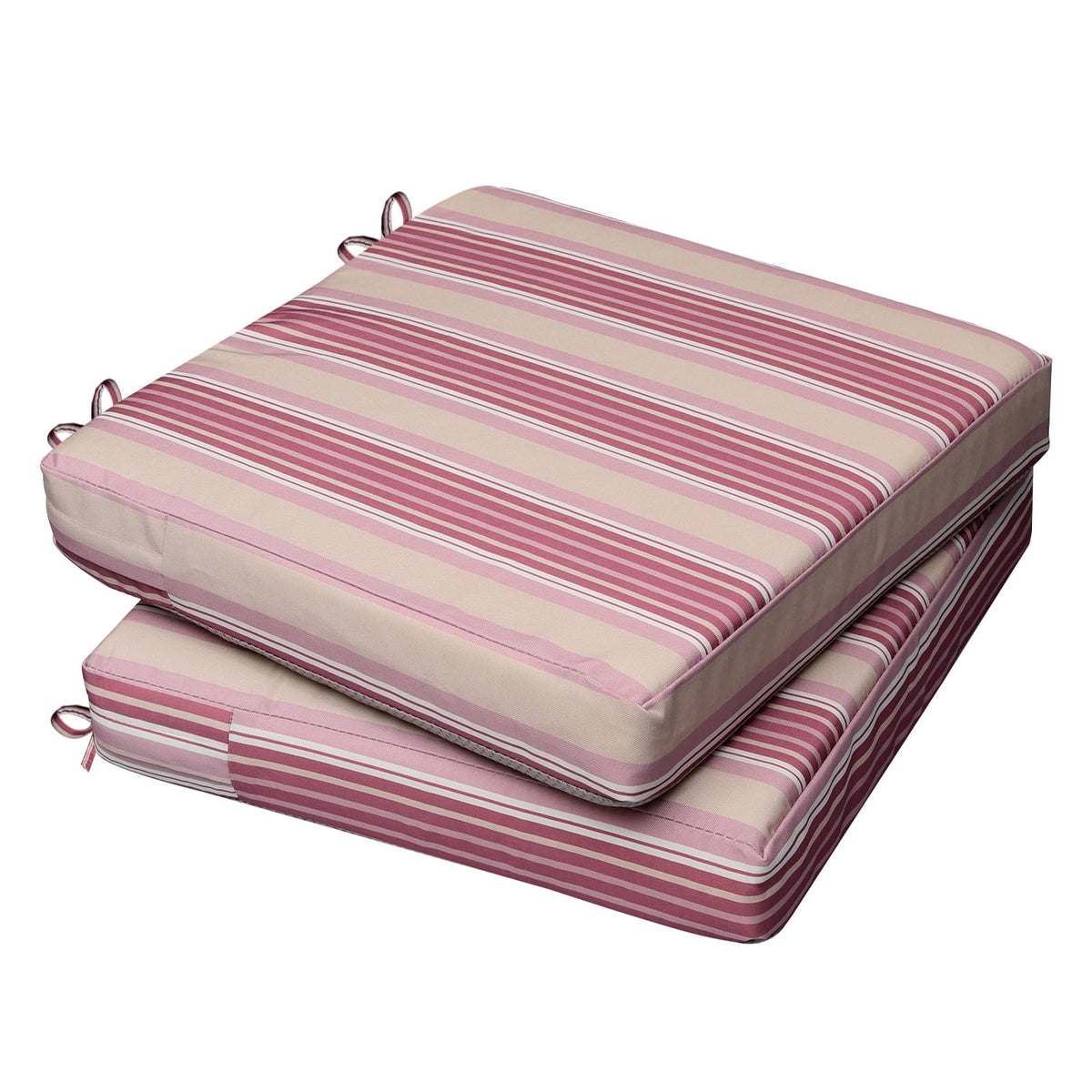 AAAAAcessories Outdoor Chair Cushions, 18 x 18 x 2 inches, Set of 2