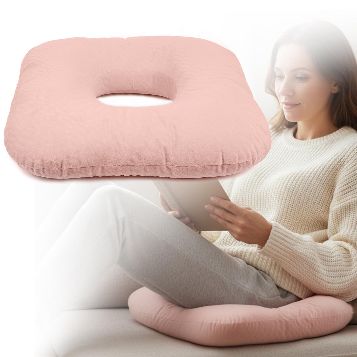 Hshbxd Donut Pillow, Tailbone Cushion for Wheelchair, Office and Travel