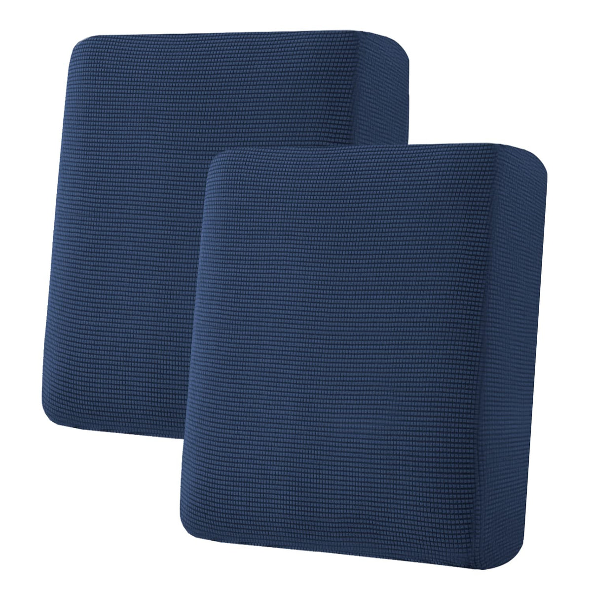H.VERSAILTEX Super Stretch Individual Seat Cushion Covers Sofa Covers Couch Cushion Cover Slipcover Sets Thick Jacquard Textured Twill Fabric (3 Piece Sofa Cushion Covers, Grey)