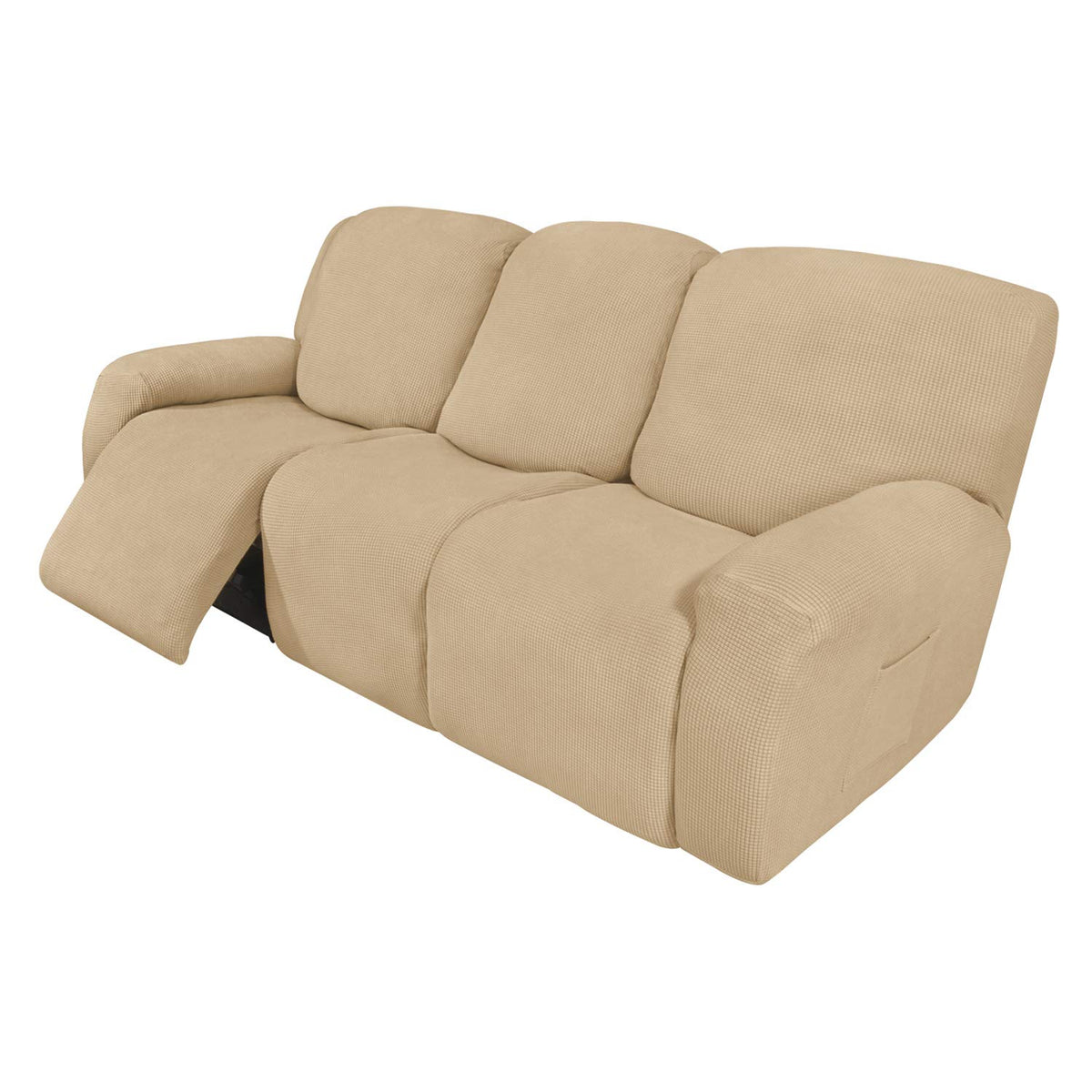 Easy-Going Stretch Recliner Chair Sofa Slipcover Washable Dark Gray