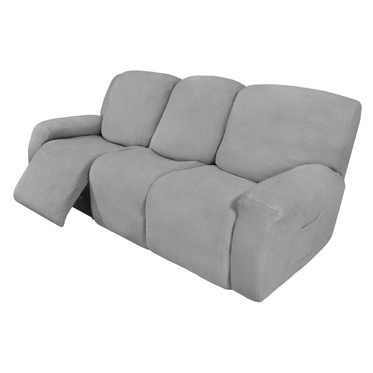 Easy-Going Stretch Recliner Chair Sofa Slipcover Washable Dark Gray