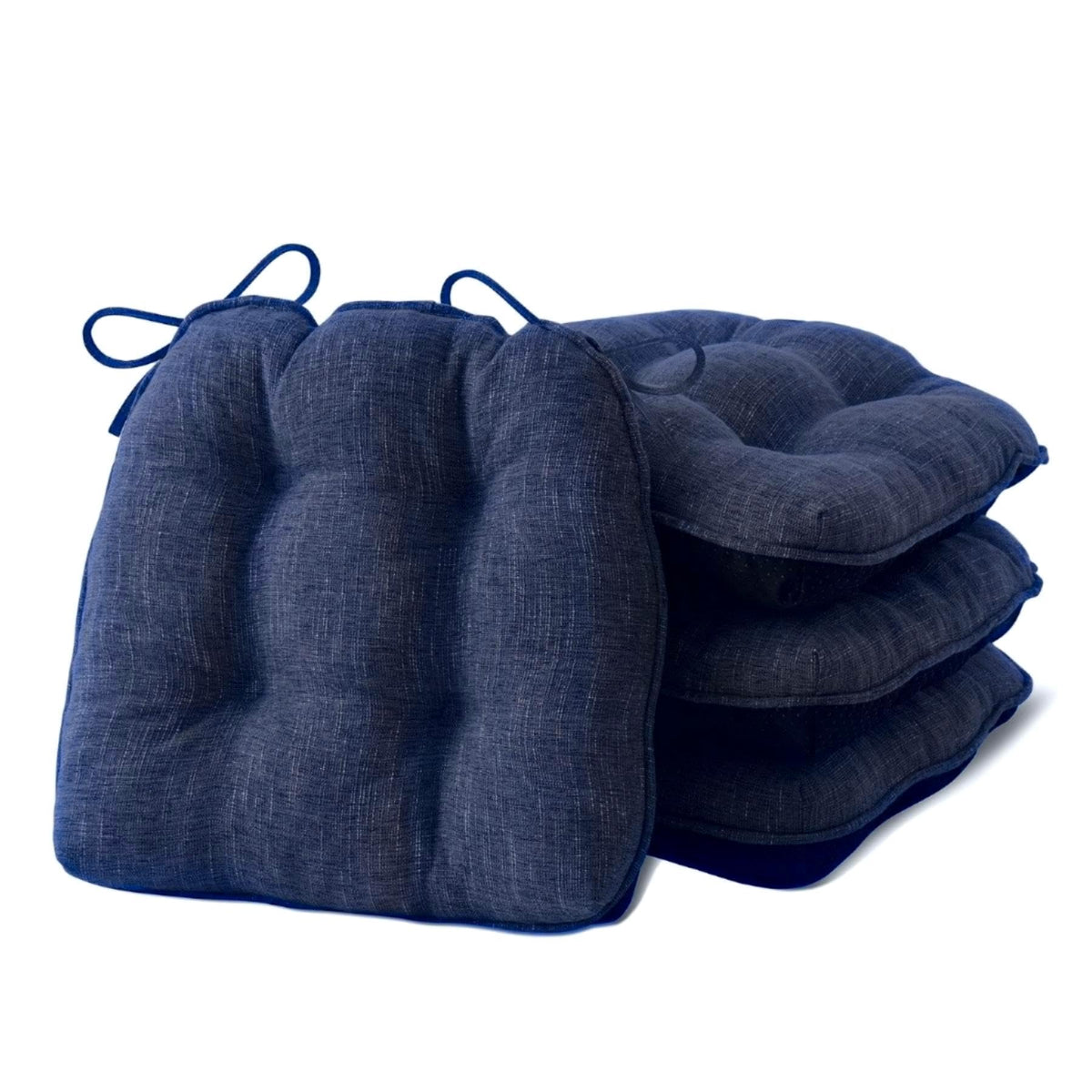 IPYNBAP Chair Cushions for Dining Chairs Set of 4, 15.5"x15.5"x4", Navy