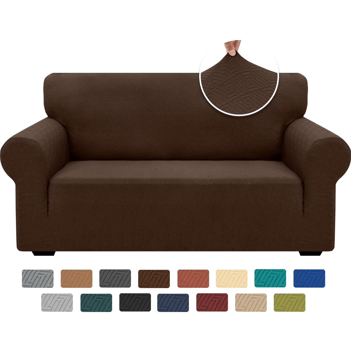 XINEAGE Stretch Jacquard Sofa Cover, Non Slip Sofa Slipcover for Dog