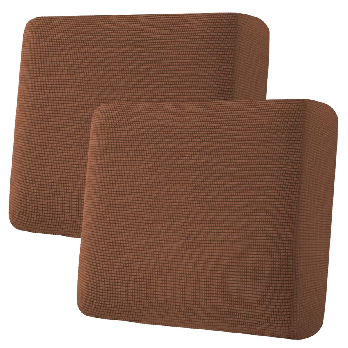 H.VERSAILTEX Super Stretch Individual Seat Cushion Covers Sofa Covers Couch Cushion Cover Slipcover Sets Thick Jacquard Textured Twill Fabric (3 Piece Sofa Cushion Covers, Grey)