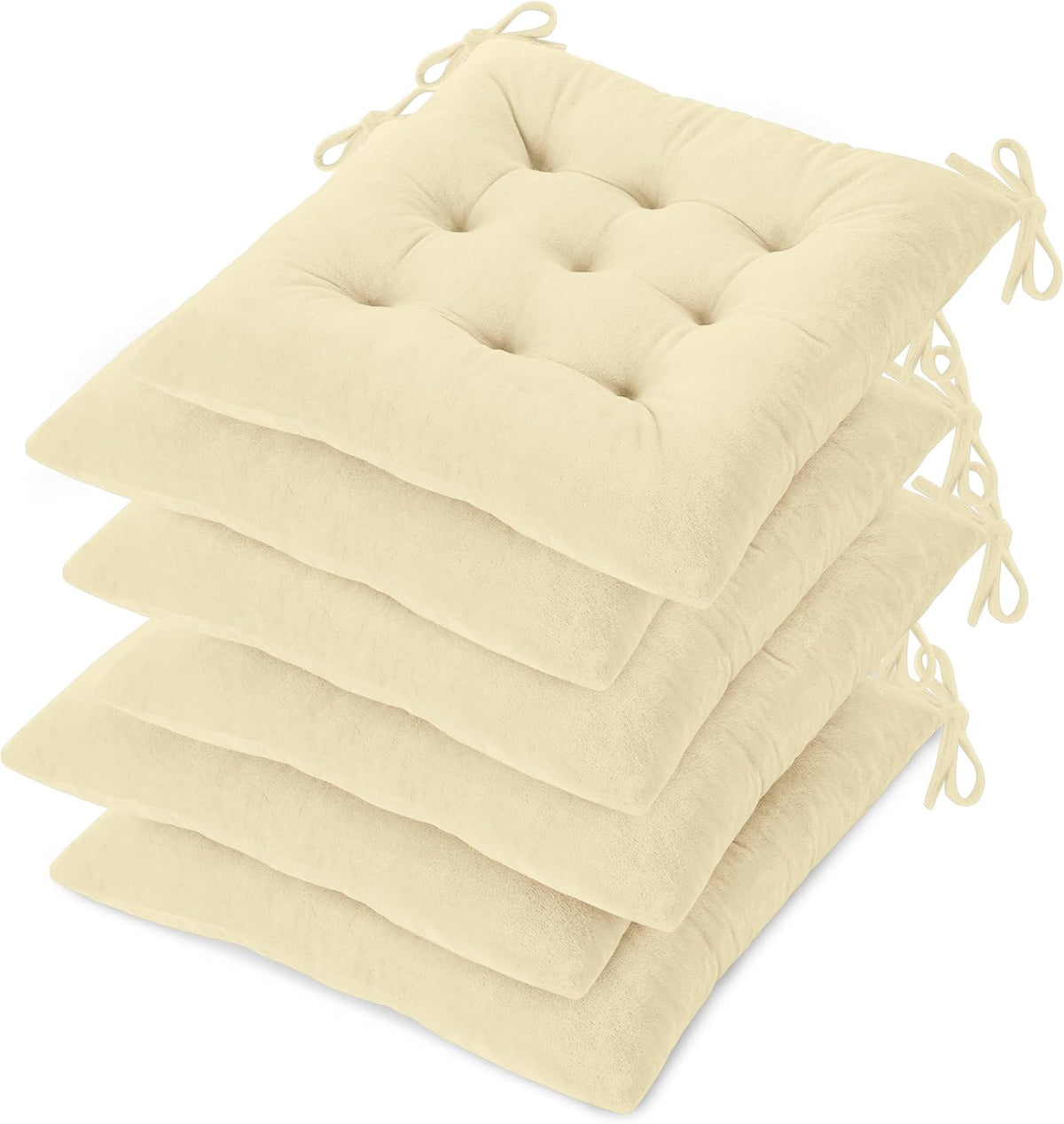 OVOV Kitchen Chair Cushions Set of 6 for Dining Room 15.5"x15.5" Green