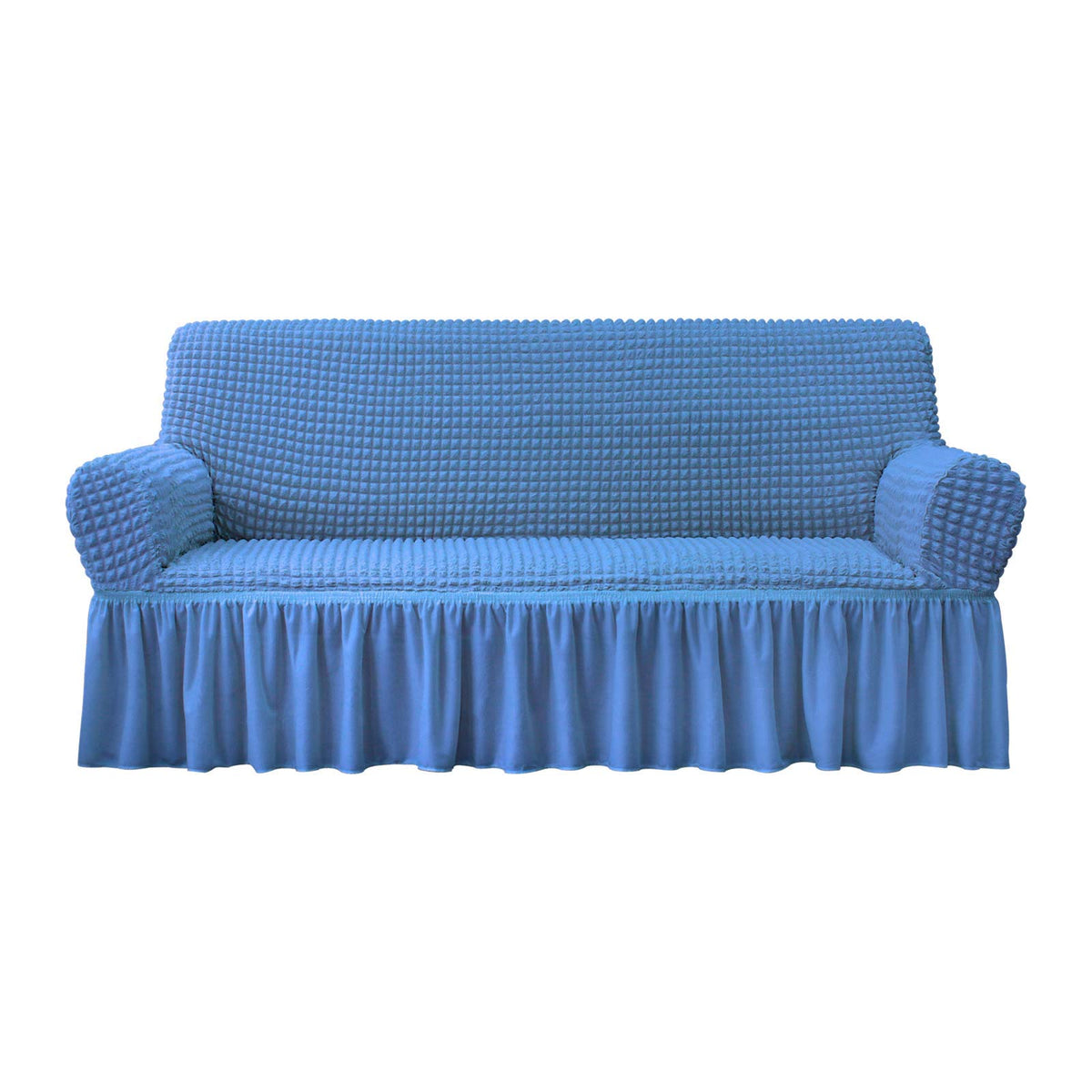 NICEEC Sofa Cover Wine Red Couch Cover Stretch Sofa Slipcovers with Skirt