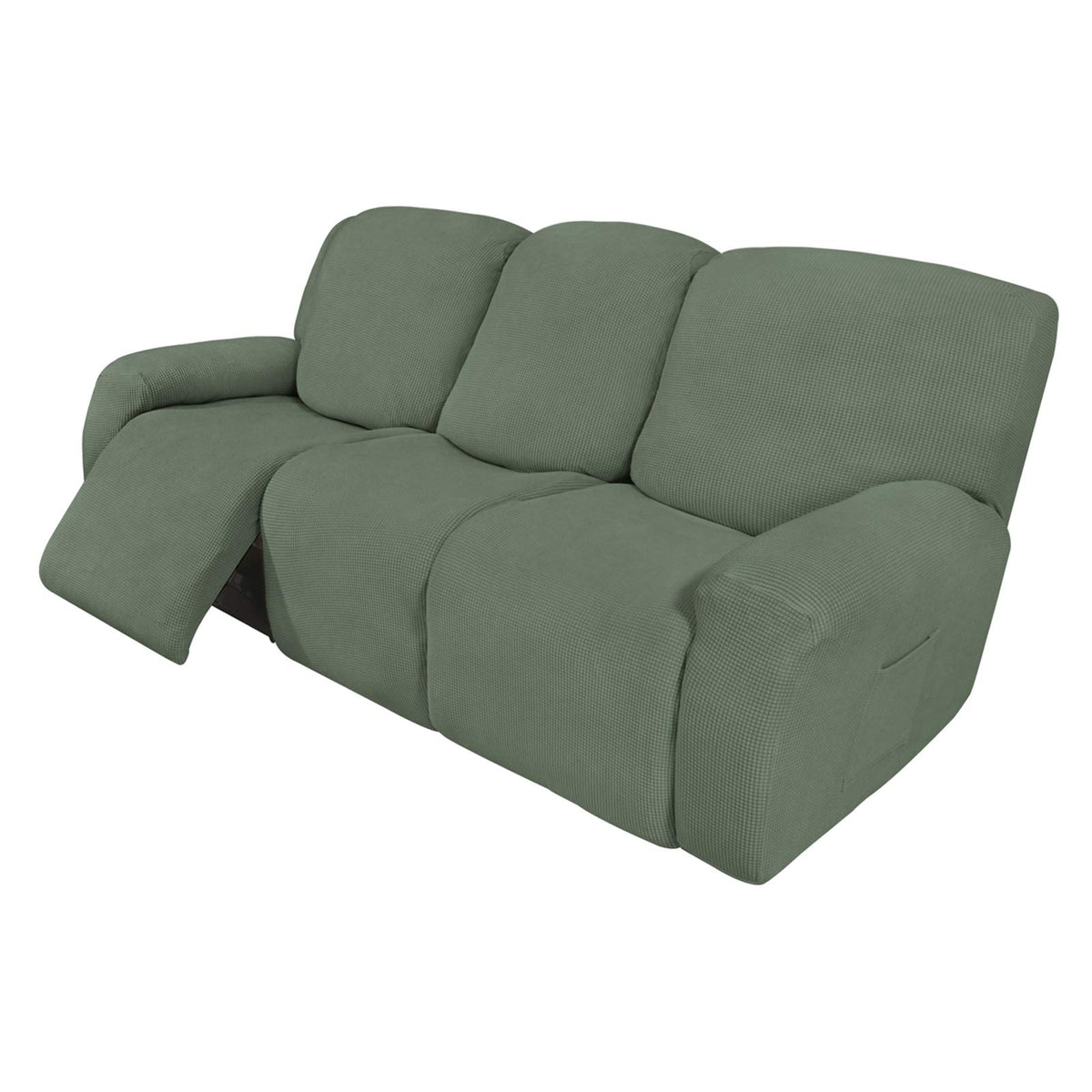 Easy-Going Stretch Recliner Chair Sofa Slipcover Washable Dark Gray