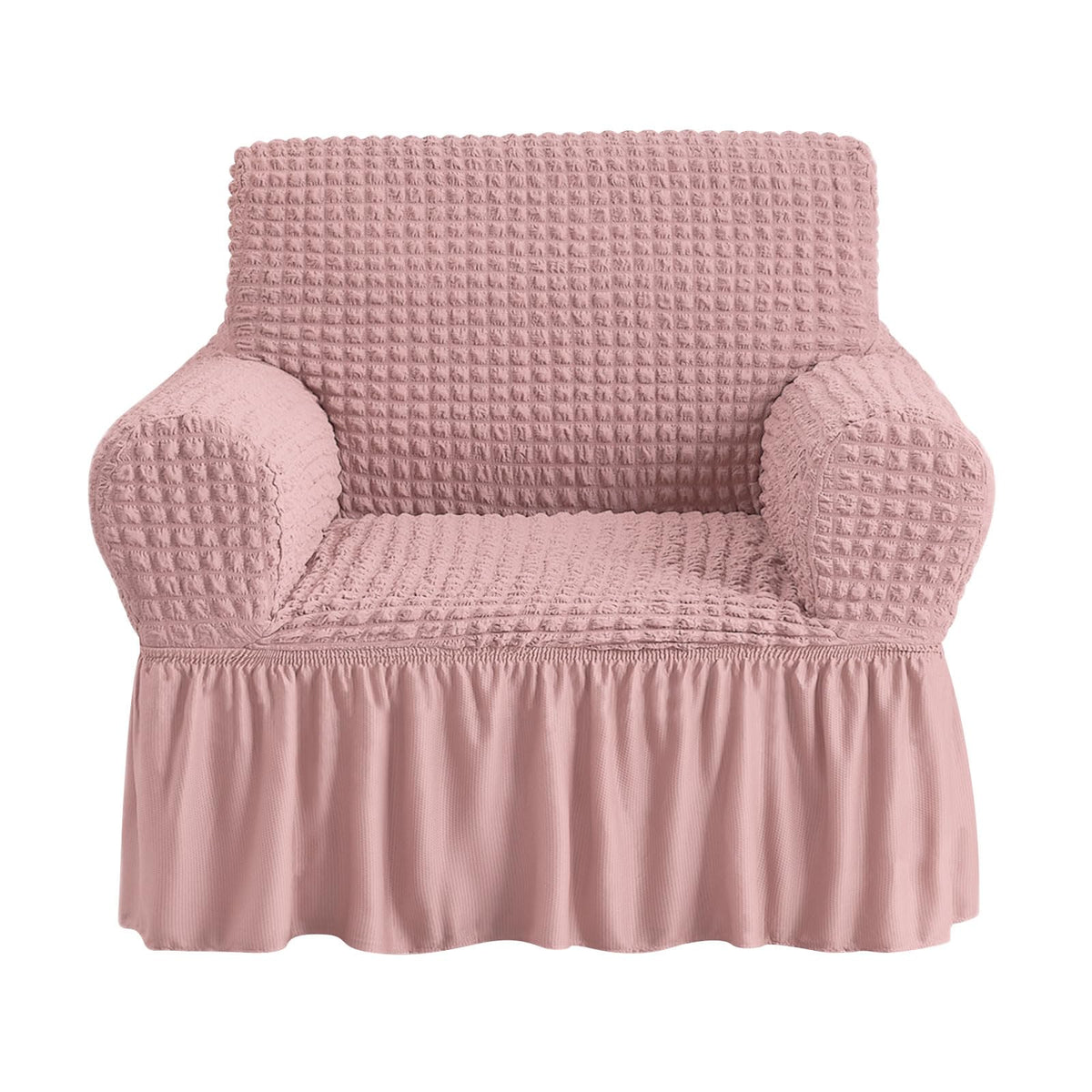 NICEEC Sofa Cover Wine Red Couch Cover Stretch Sofa Slipcovers with Skirt