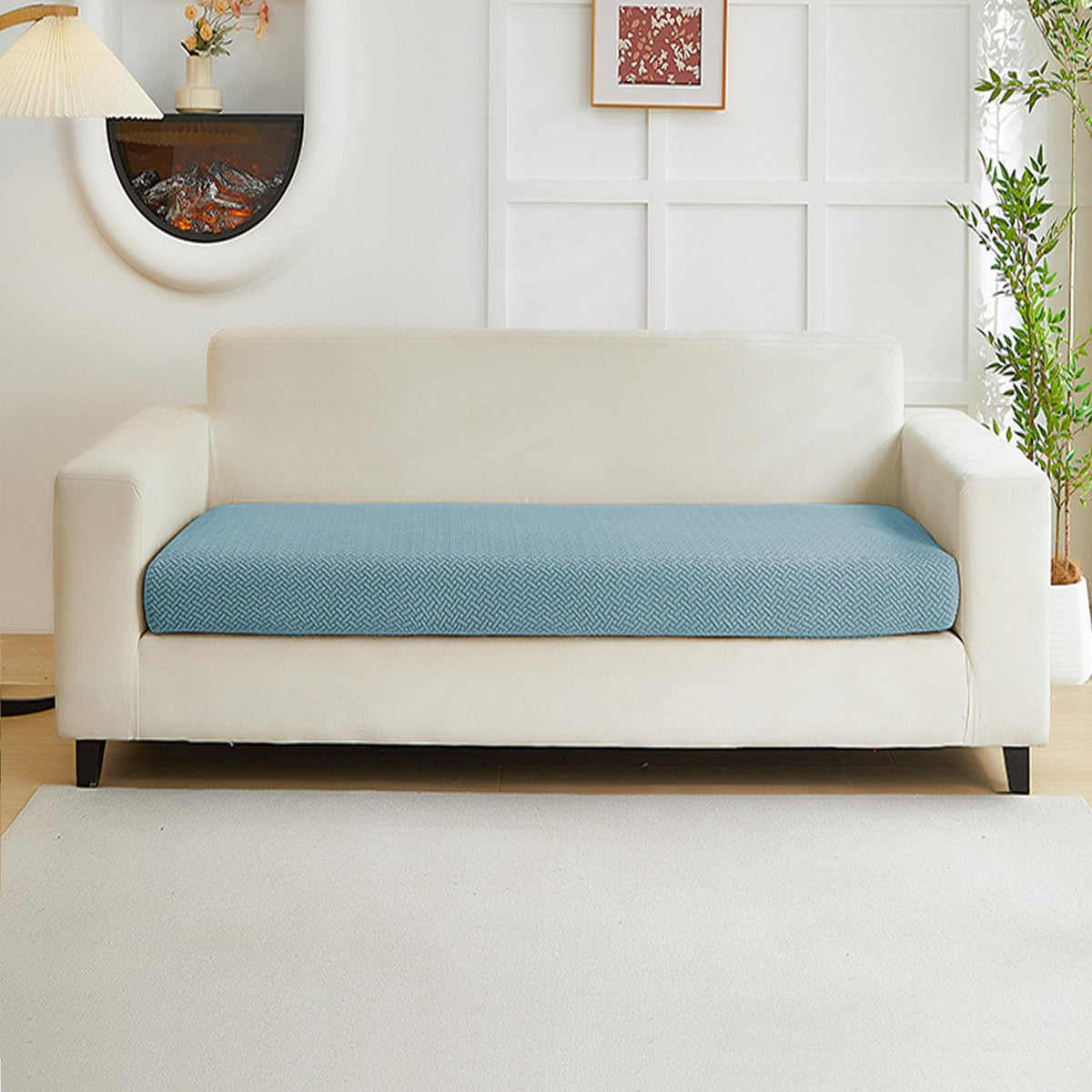 Couch Cushion Covers Sofa Covers Couch Covers for Sofa Pet Friendly Universal Sofa Covers Washable Stretch Slipcovers for Sectional Sofa (Texture Gray,Large Single Seat Cover)