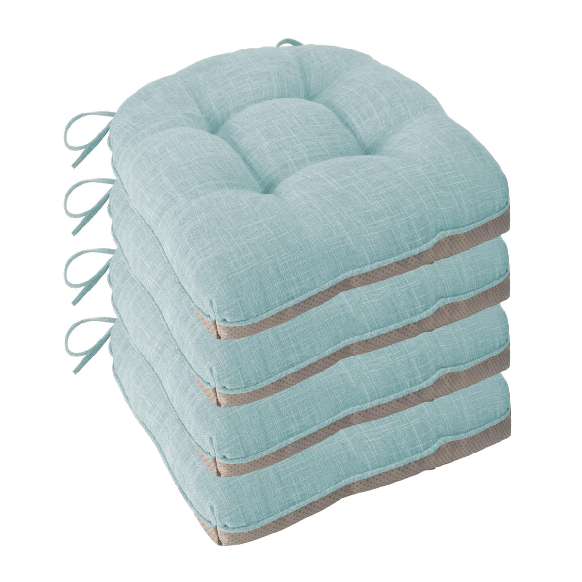 Chair Cushions for Dining Chairs Set of 4, 18"x18"x3", Coffee