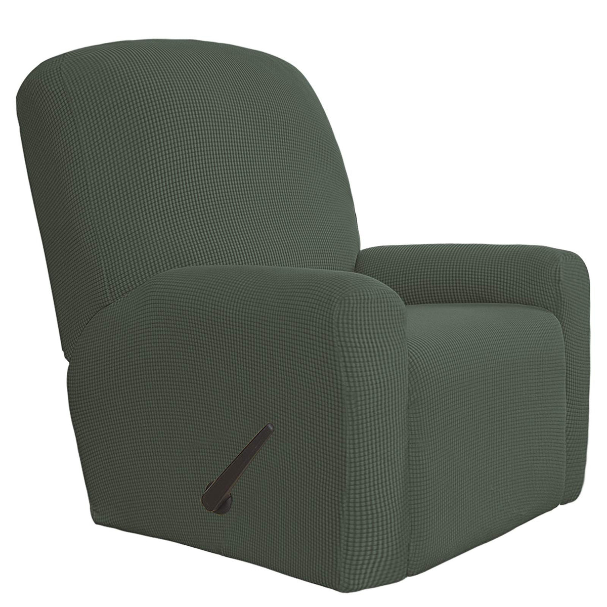 Easy-Going Stretch Recliner Chair Sofa Slipcover Washable Dark Gray