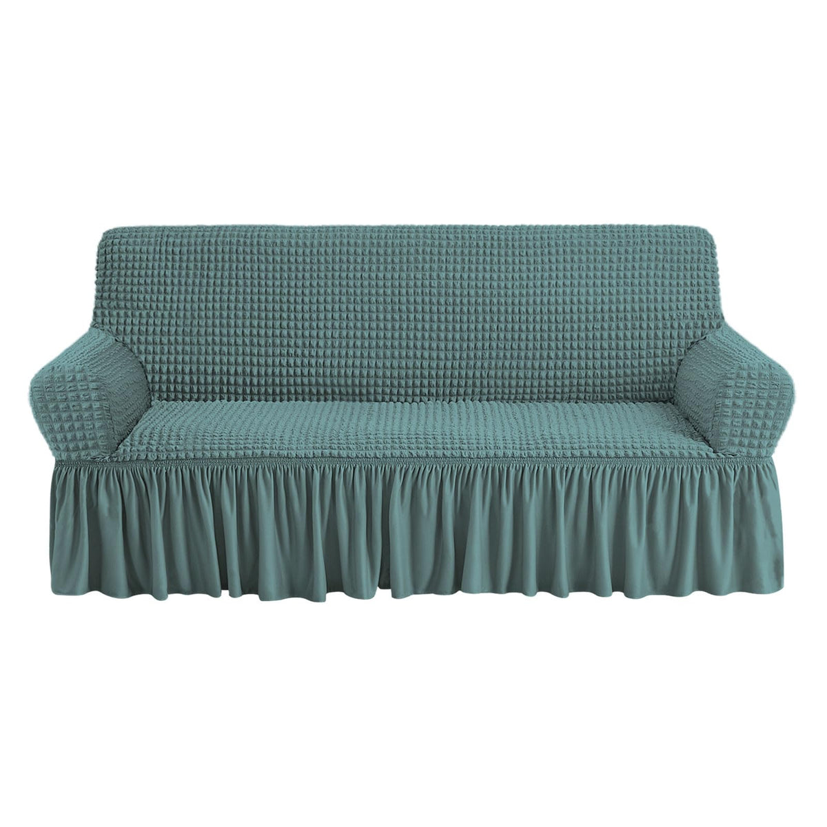 NICEEC Sofa Cover Wine Red Couch Cover Stretch Sofa Slipcovers with Skirt