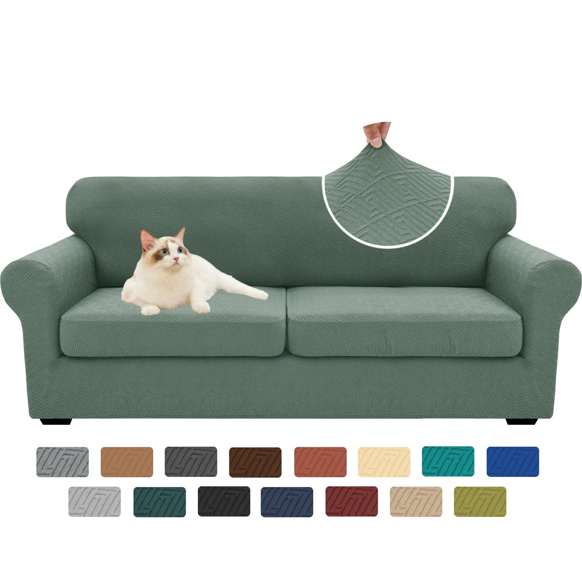 XINEAGE 4-Piece Stretch Sofa Cover, Washable Couch Covers for Dog