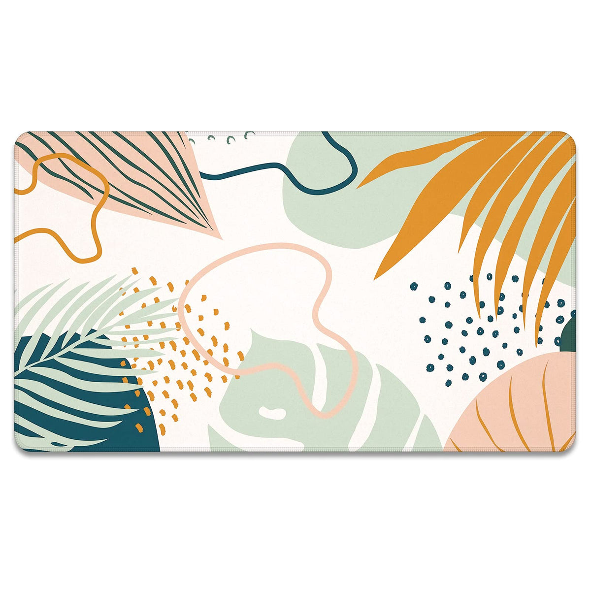 Rnivvi Front Door Mat, 30"x17" Cute Flower Theme Indoor Outdoor Welcome Mat, Heavy Duty Low Profile Anti-Slip Entryway Rug for Home Entrance, Floor, Patio Entry, Mud Room, Mandala Floral