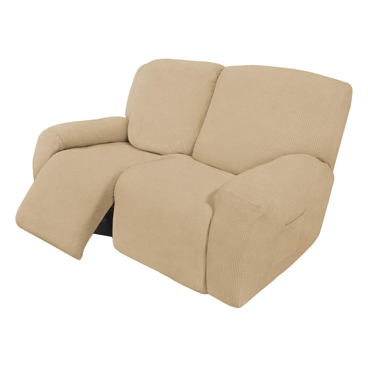 Easy-Going Stretch Recliner Chair Sofa Slipcover Washable Dark Gray