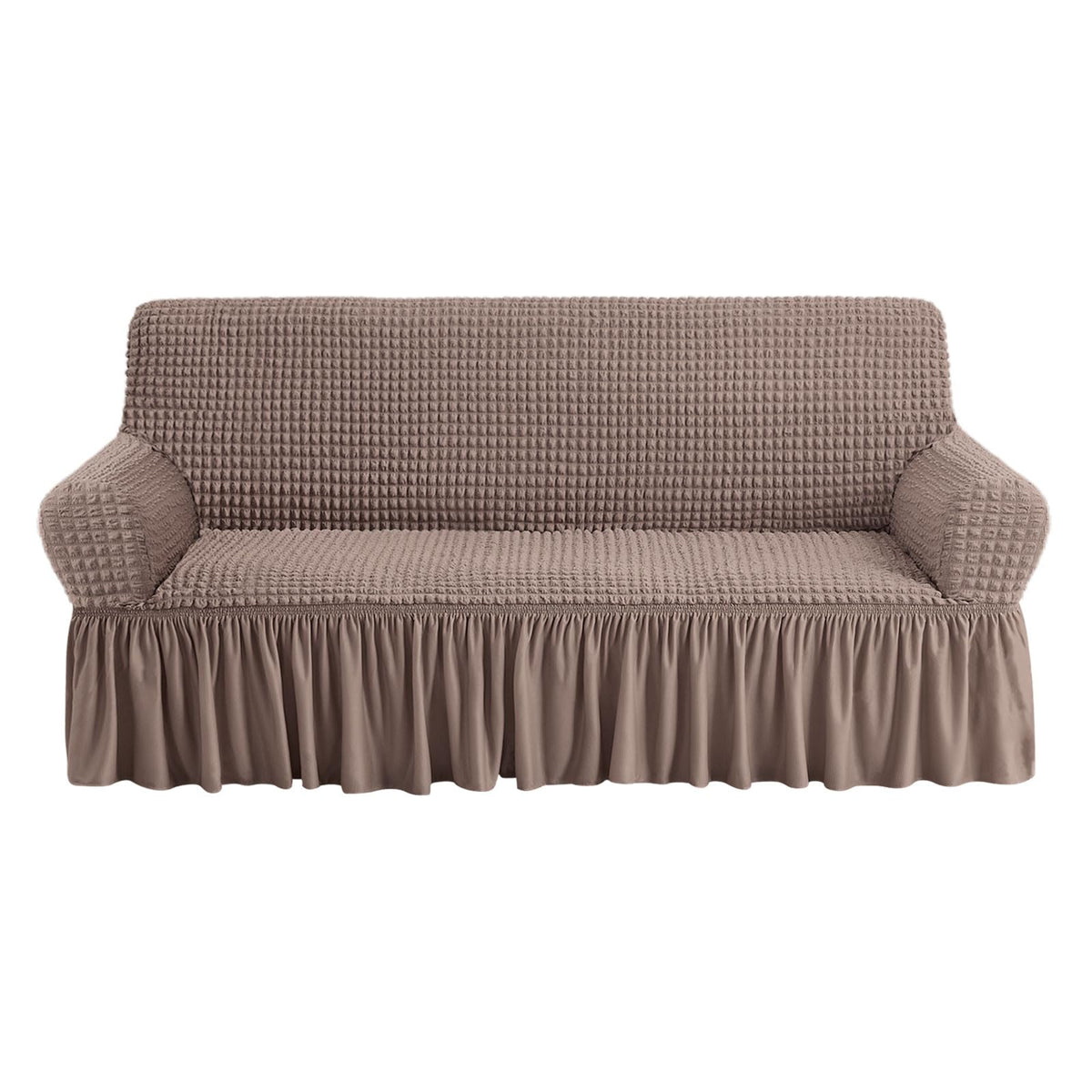 NICEEC Sofa Cover Wine Red Couch Cover Stretch Sofa Slipcovers with Skirt