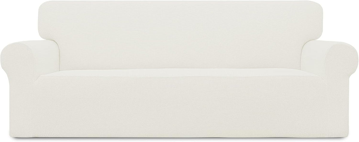 Easy-Going Stretch Couch Covers for Sofa Washable Large Cream