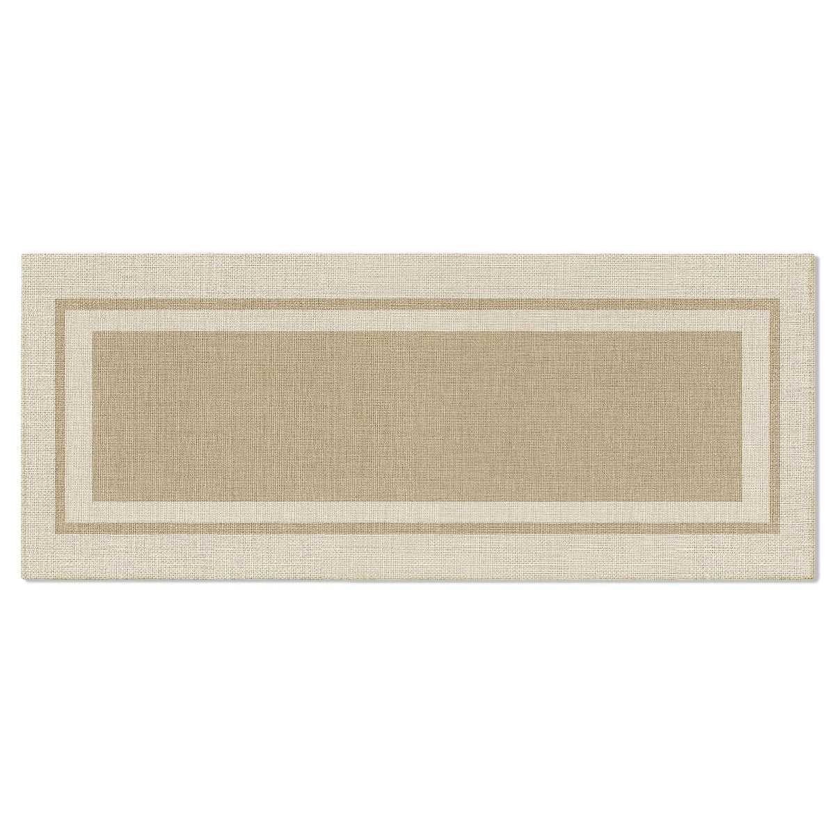 Artoid Mode Beige Absorbent Rectangle Non-Skid Doormat, Home Mats Non Slip Washable Natural Rubber Back Door Mat Floor Mat for 17x29 Inch