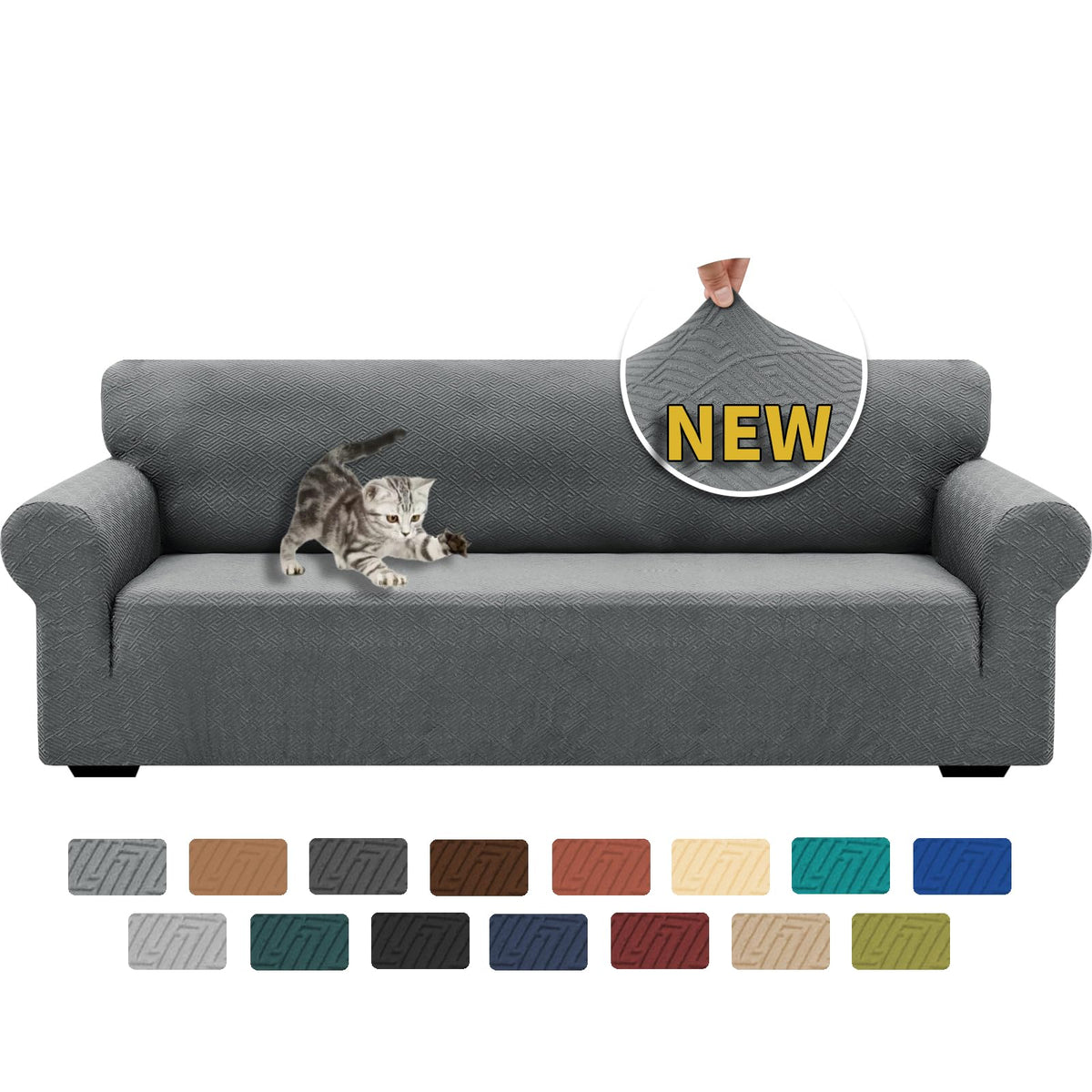 XINEAGE Stretch Jacquard Sofa Cover, Non Slip Sofa Slipcover for Dog