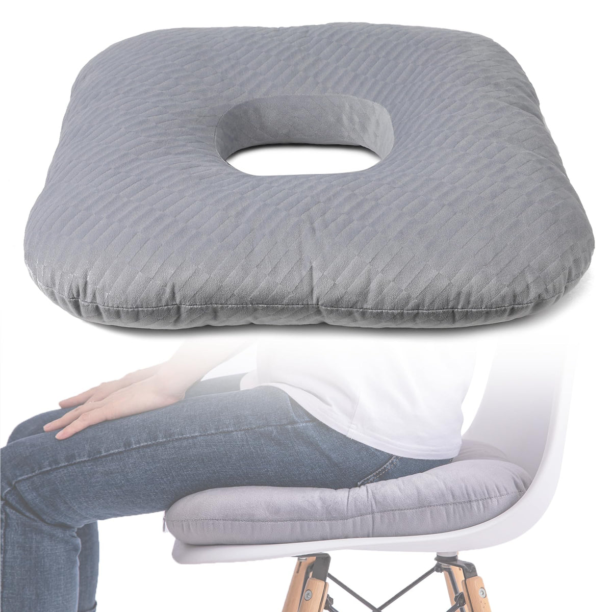 Hshbxd Donut Pillow, Tailbone Cushion for Wheelchair, Office and Travel