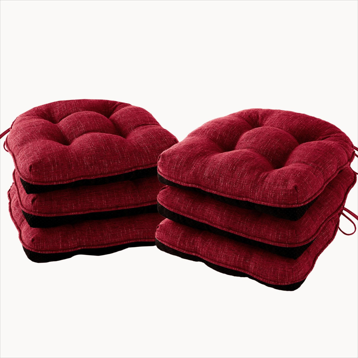 IPYNBAP Chair Cushions for Dining Chairs Set of 4, 15.5"x15.5"x4", Navy