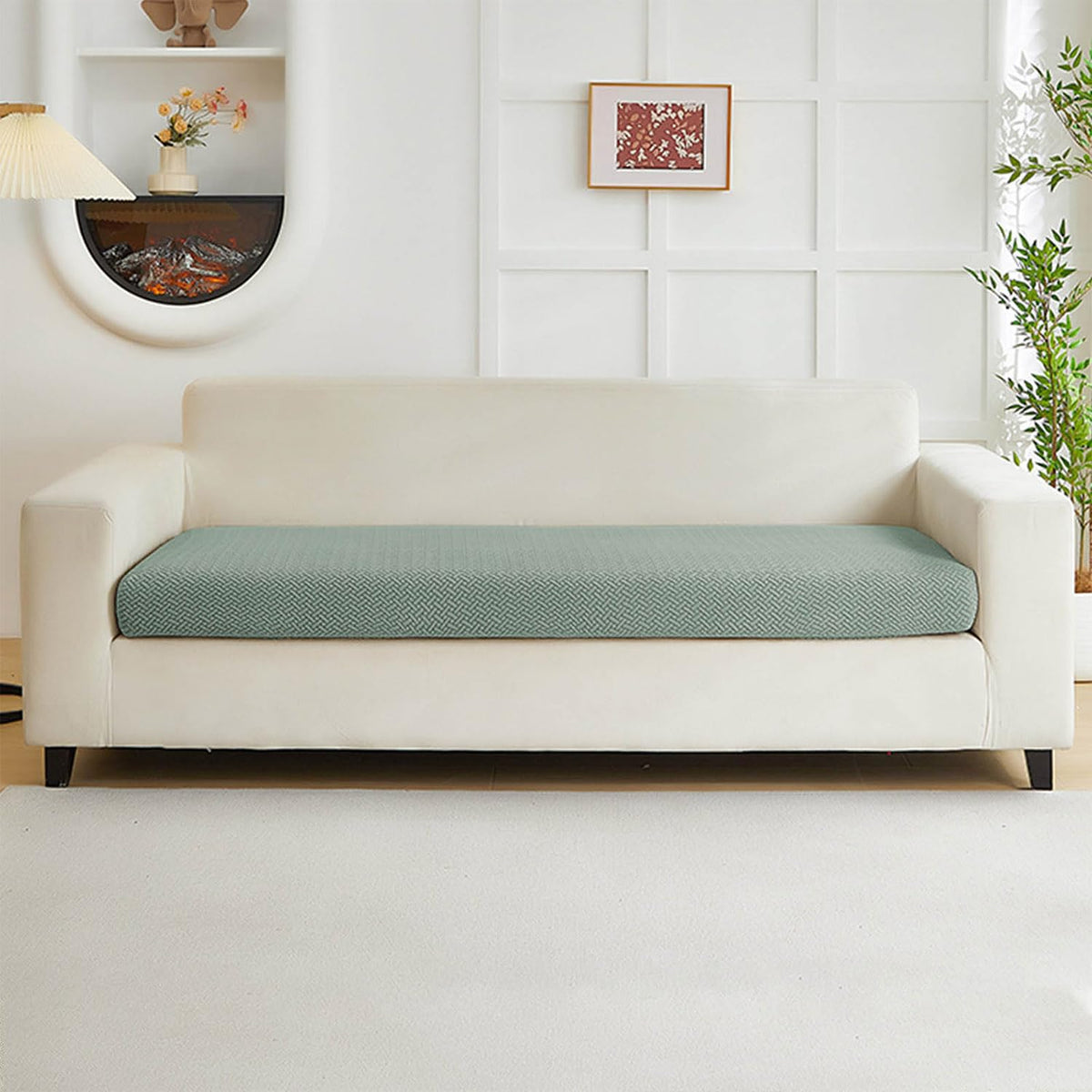 Couch Cushion Covers Sofa Covers Couch Covers for Sofa Pet Friendly Universal Sofa Covers Washable Stretch Slipcovers for Sectional Sofa (Texture Gray,Large Single Seat Cover)