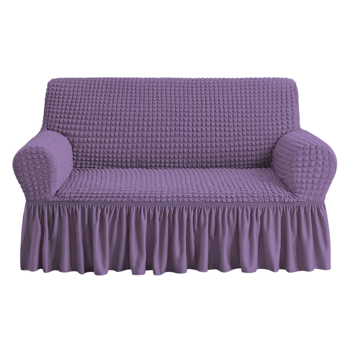 NICEEC Sofa Cover Wine Red Couch Cover Stretch Sofa Slipcovers with Skirt