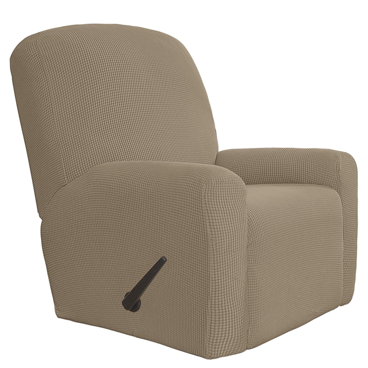 Easy-Going Stretch Recliner Chair Sofa Slipcover Washable Dark Gray