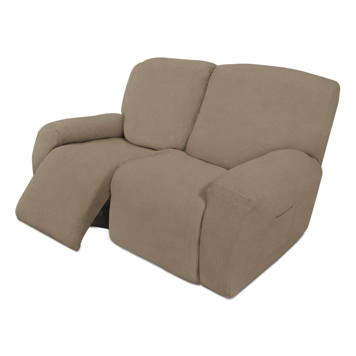 Easy-Going Stretch Recliner Chair Sofa Slipcover Washable Dark Gray