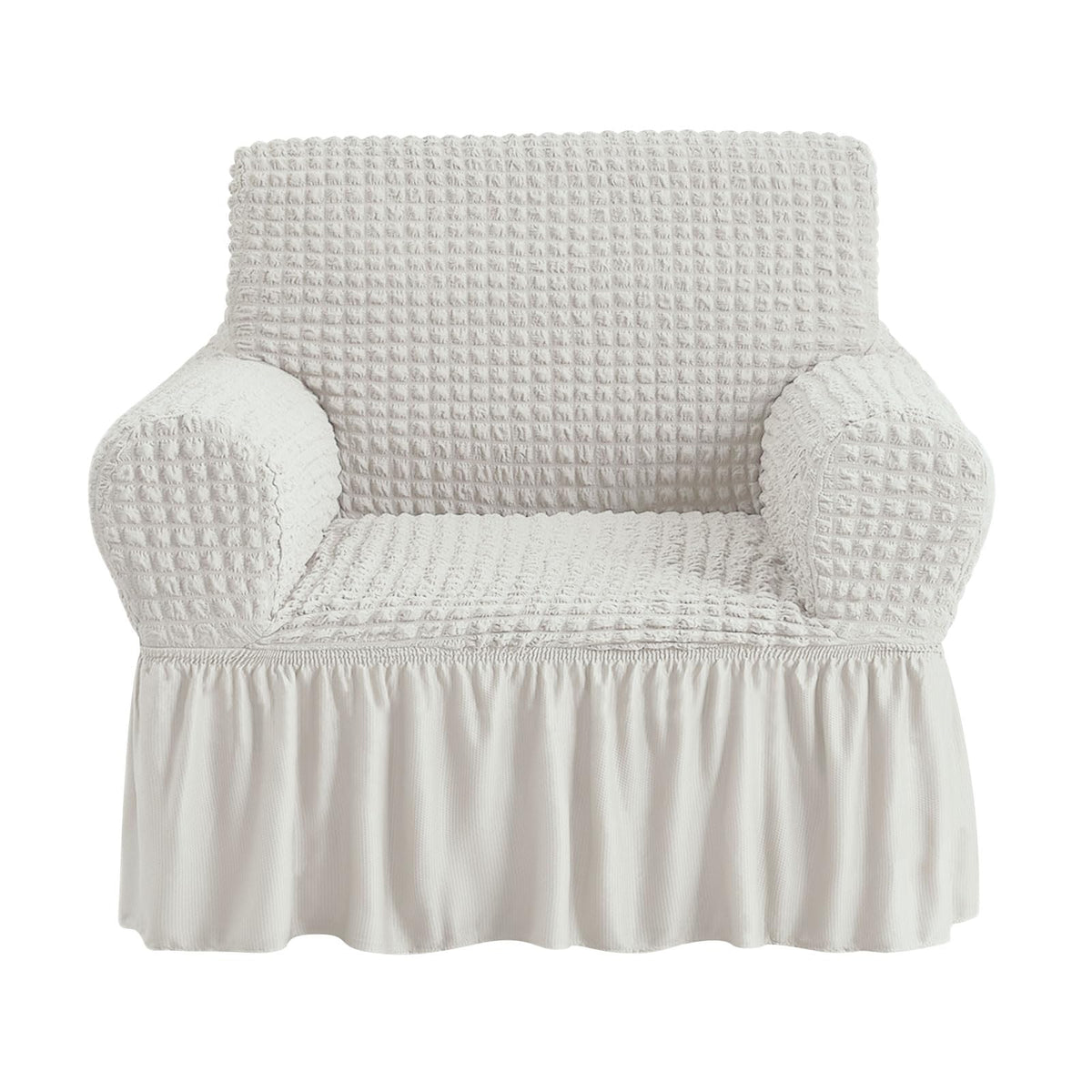 NICEEC Sofa Cover Wine Red Couch Cover Stretch Sofa Slipcovers with Skirt
