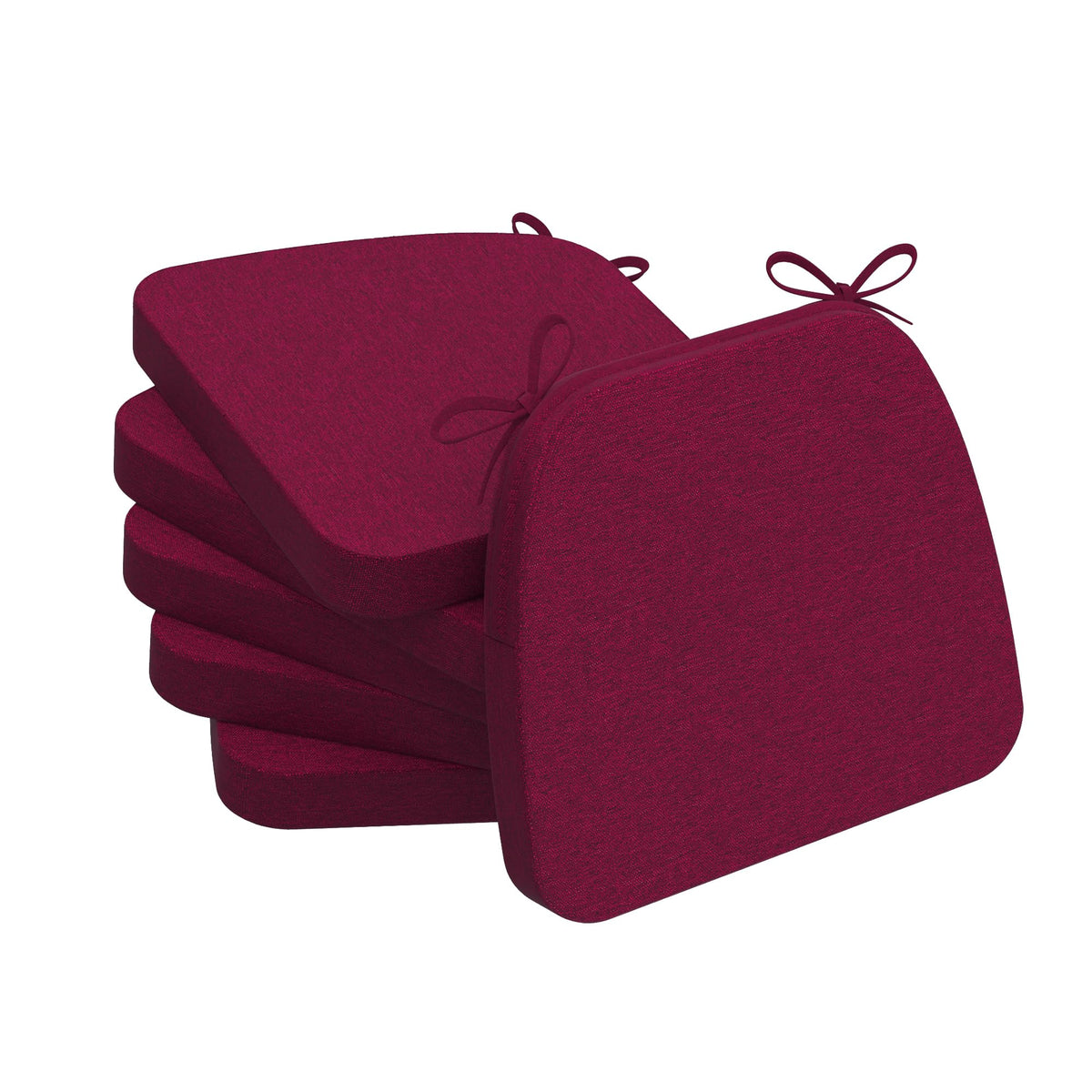 AAAAAcessories Chair Cushions for Dining Chairs, 17 x 16 x 2 in, Set of 6