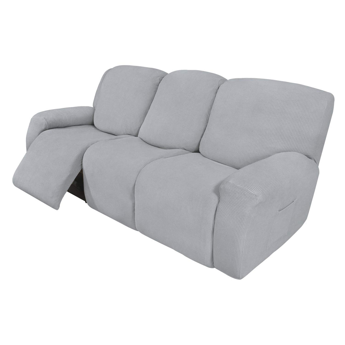 Easy-Going Stretch Recliner Chair Sofa Slipcover Washable Dark Gray