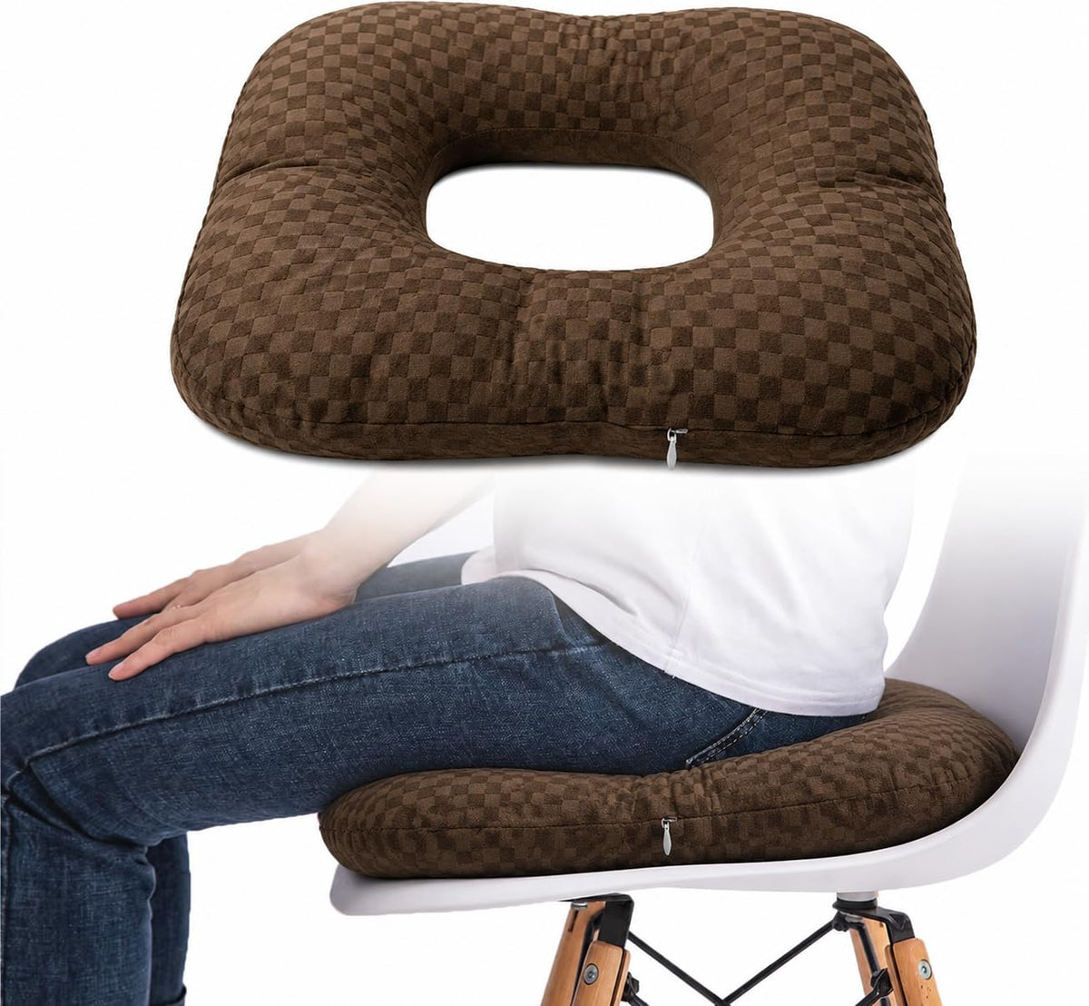 Hshbxd Donut Pillow, Tailbone Cushion for Wheelchair, Office and Travel
