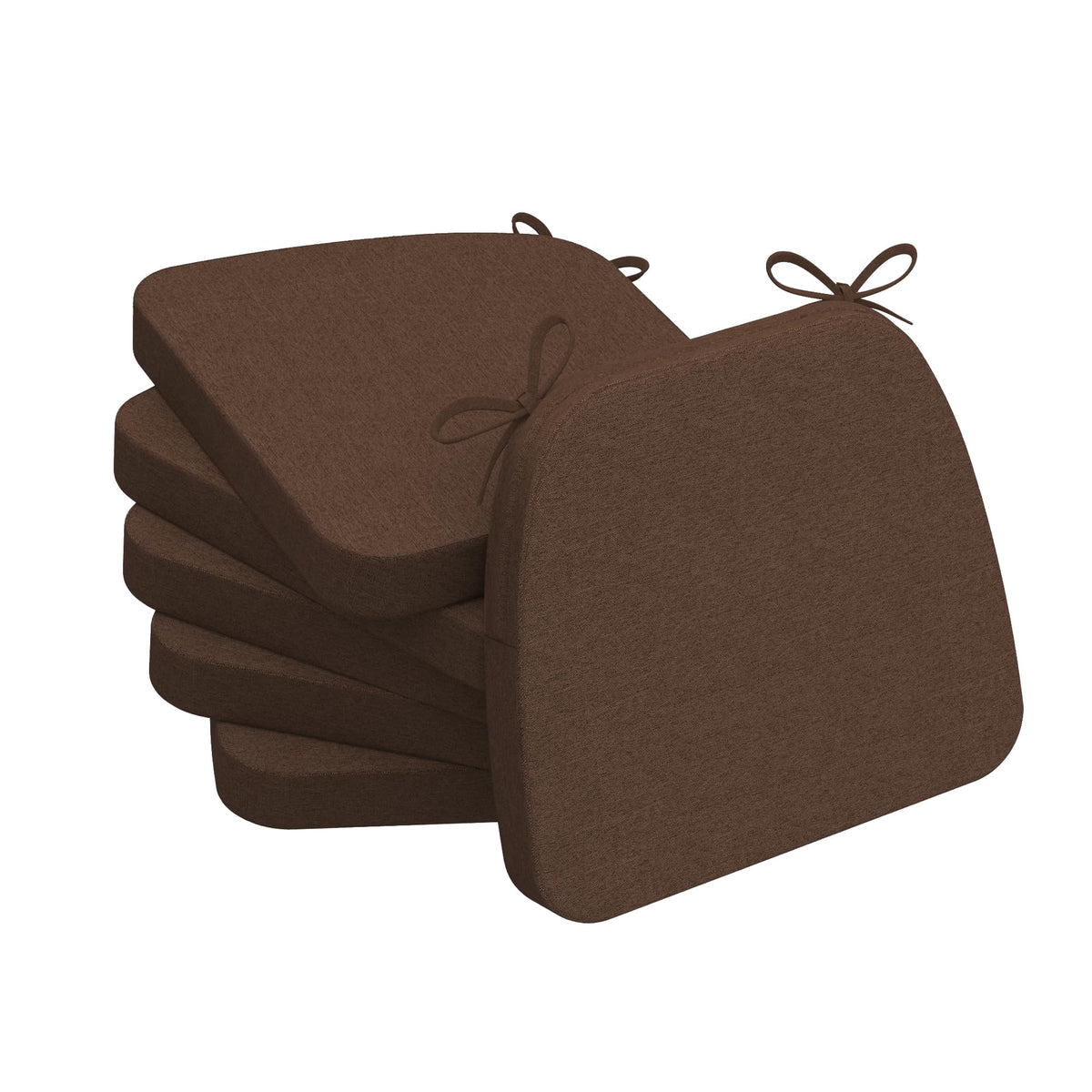AAAAAcessories Chair Cushions for Dining Chairs, 17 x 16 x 2 in, Set of 6