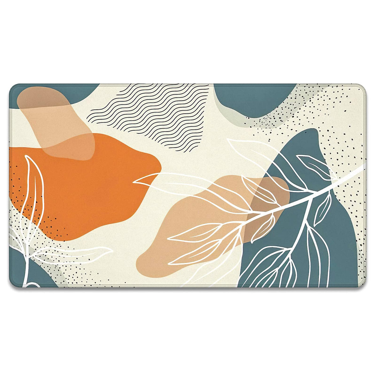 Rnivvi Front Door Mat, 30"x17" Cute Flower Theme Indoor Outdoor Welcome Mat, Heavy Duty Low Profile Anti-Slip Entryway Rug for Home Entrance, Floor, Patio Entry, Mud Room, Mandala Floral