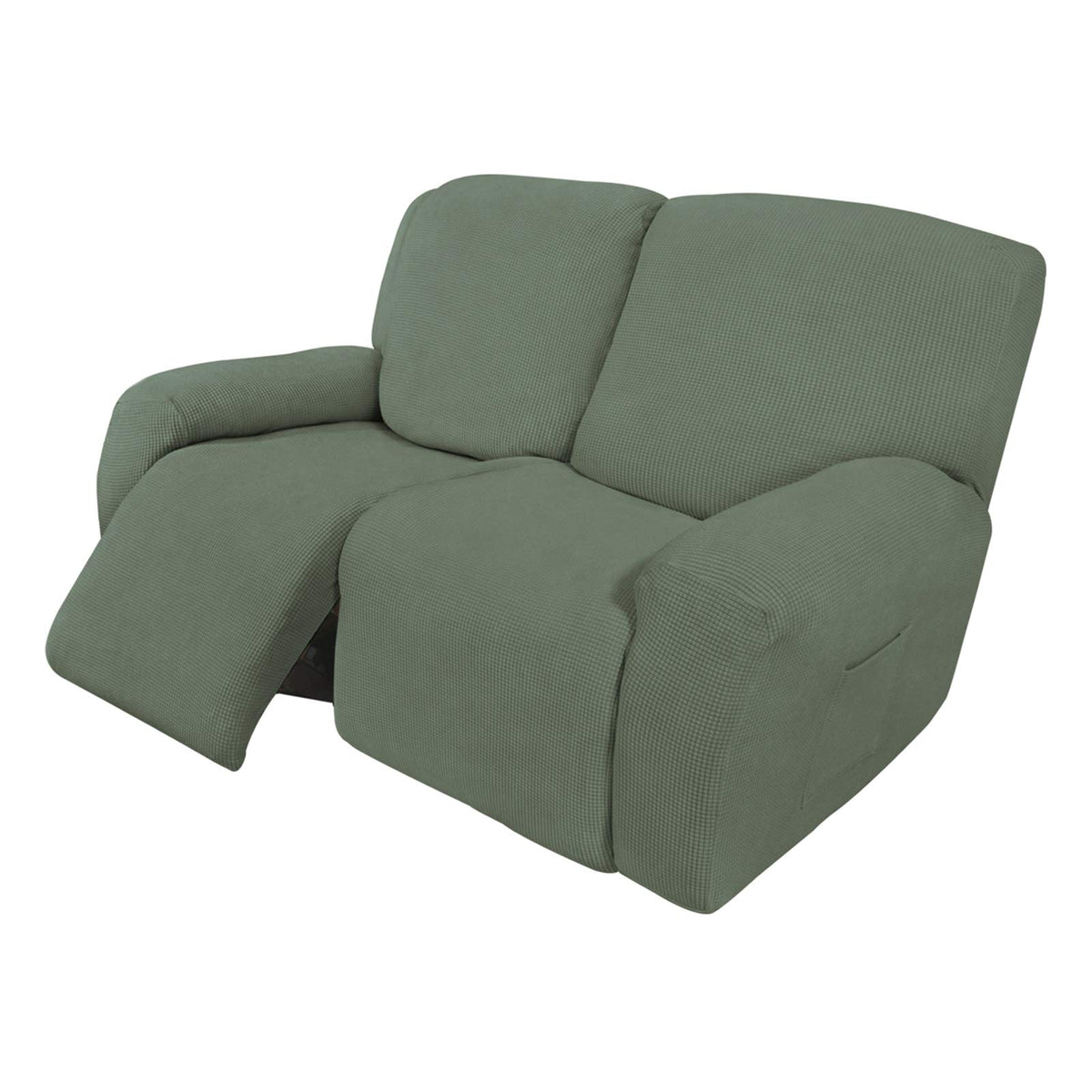 Easy-Going Stretch Recliner Chair Sofa Slipcover Washable Dark Gray