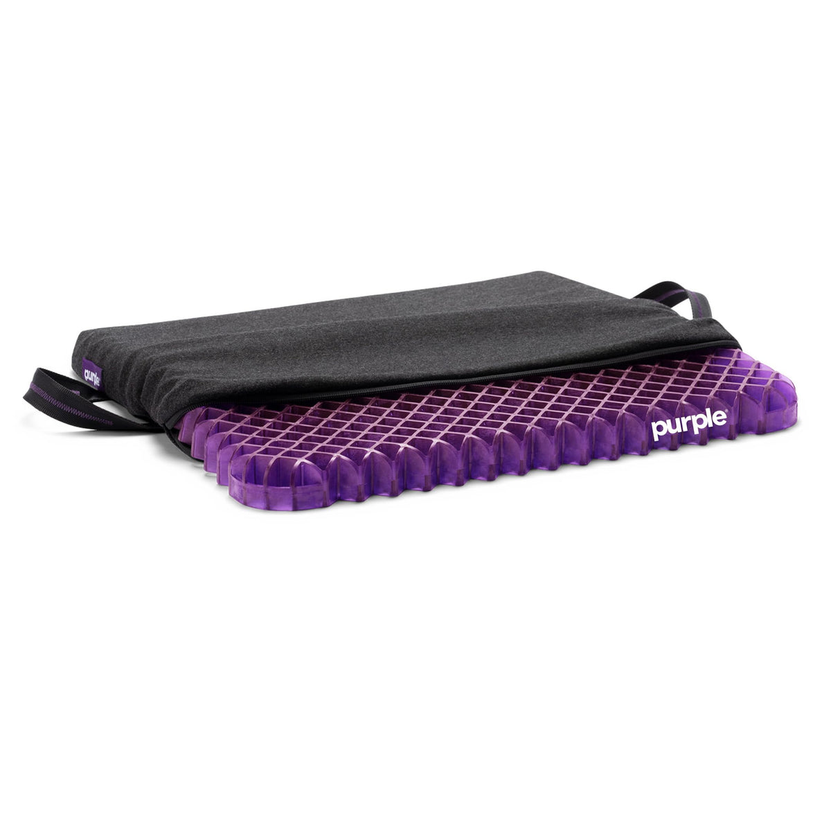 Purple Double Seat Cushion, Two-Sided Soft and Firm 2 Inch Gel Seat Cushion