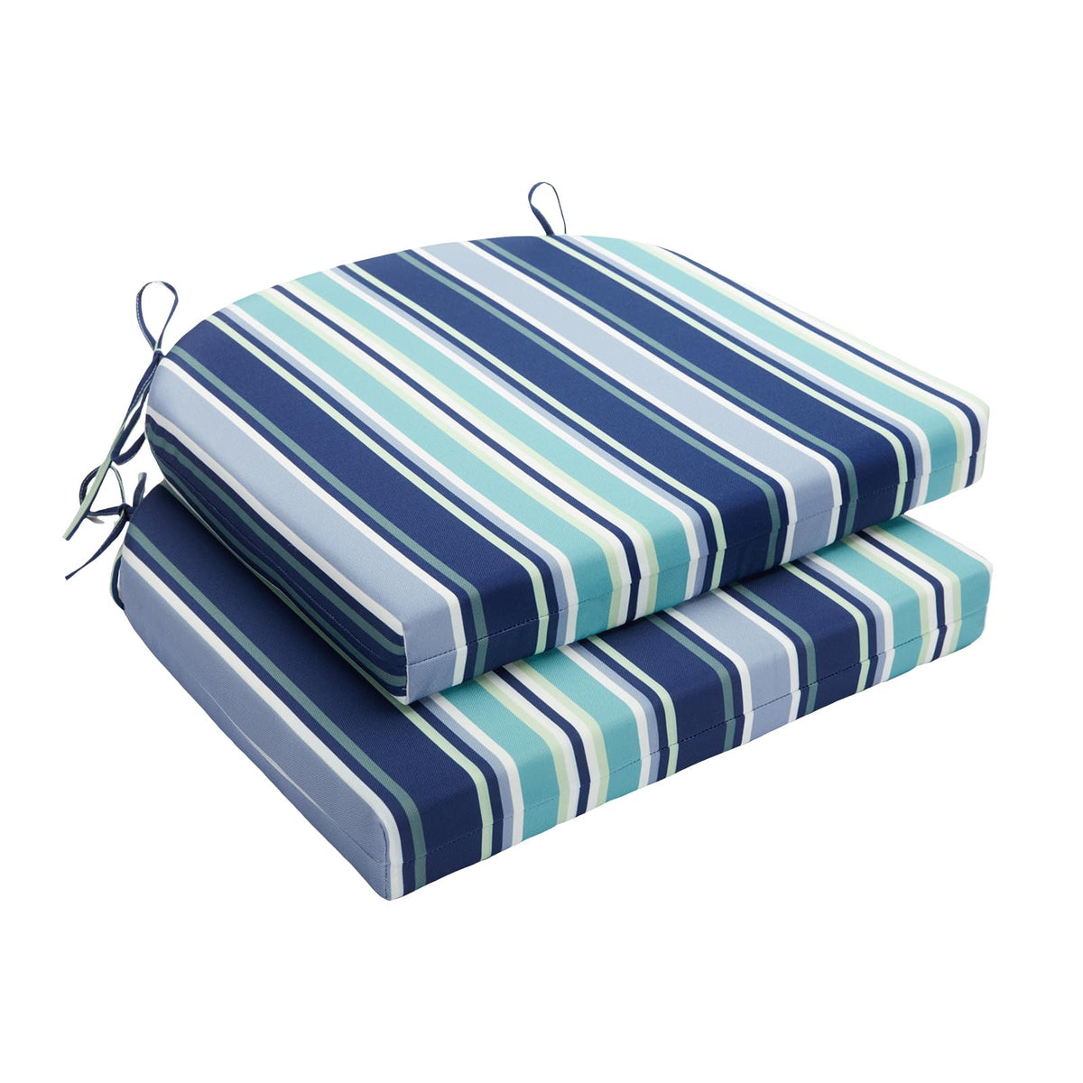 Wellsin Outdoor Chair Cushions for Patio Furniture - Outdoor Cushions for Chairs - Water Resistant Patio Chair Cushions Set of 4, 18.5"X16"X3", Flower