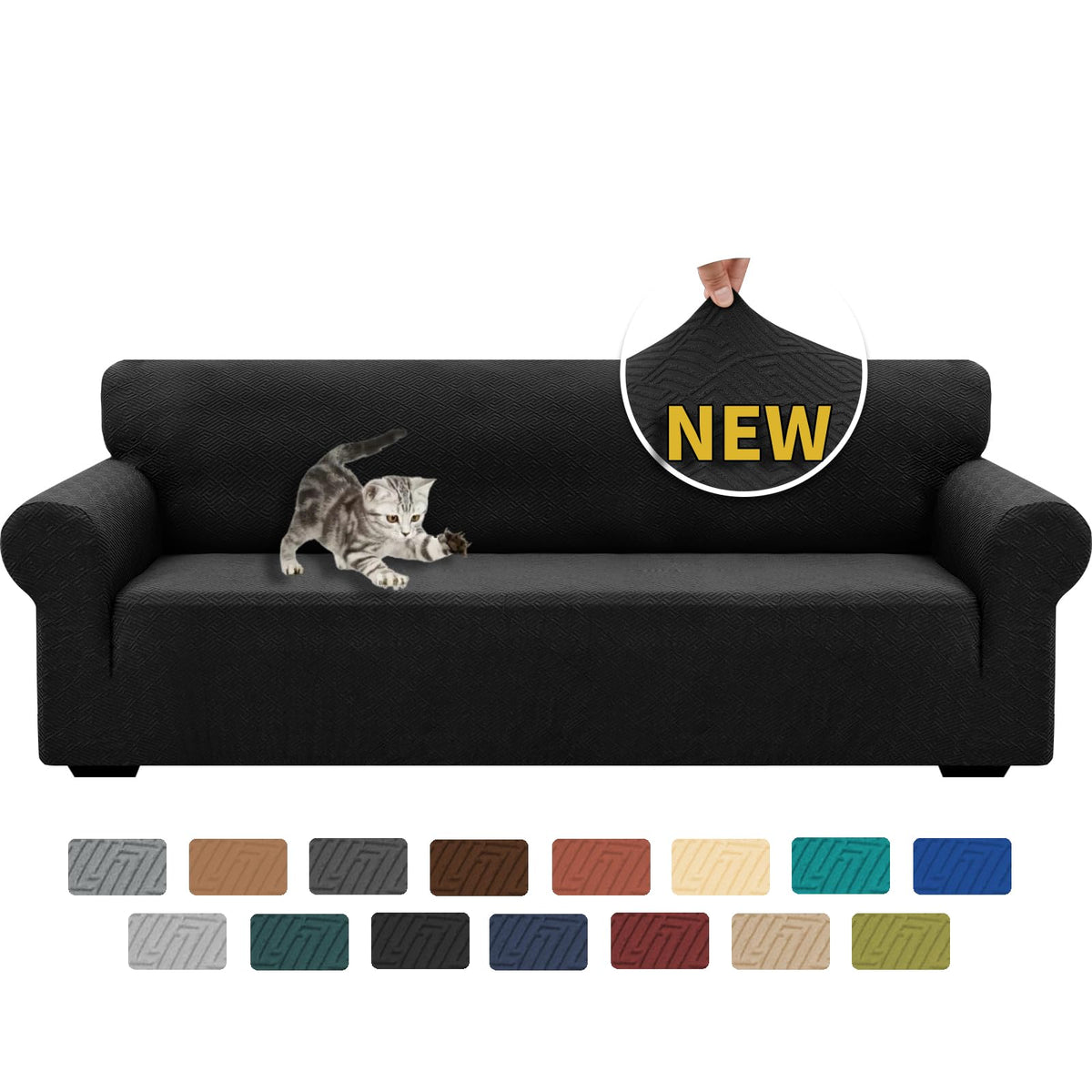 XINEAGE Stretch Jacquard Sofa Cover, Non Slip Sofa Slipcover for Dog