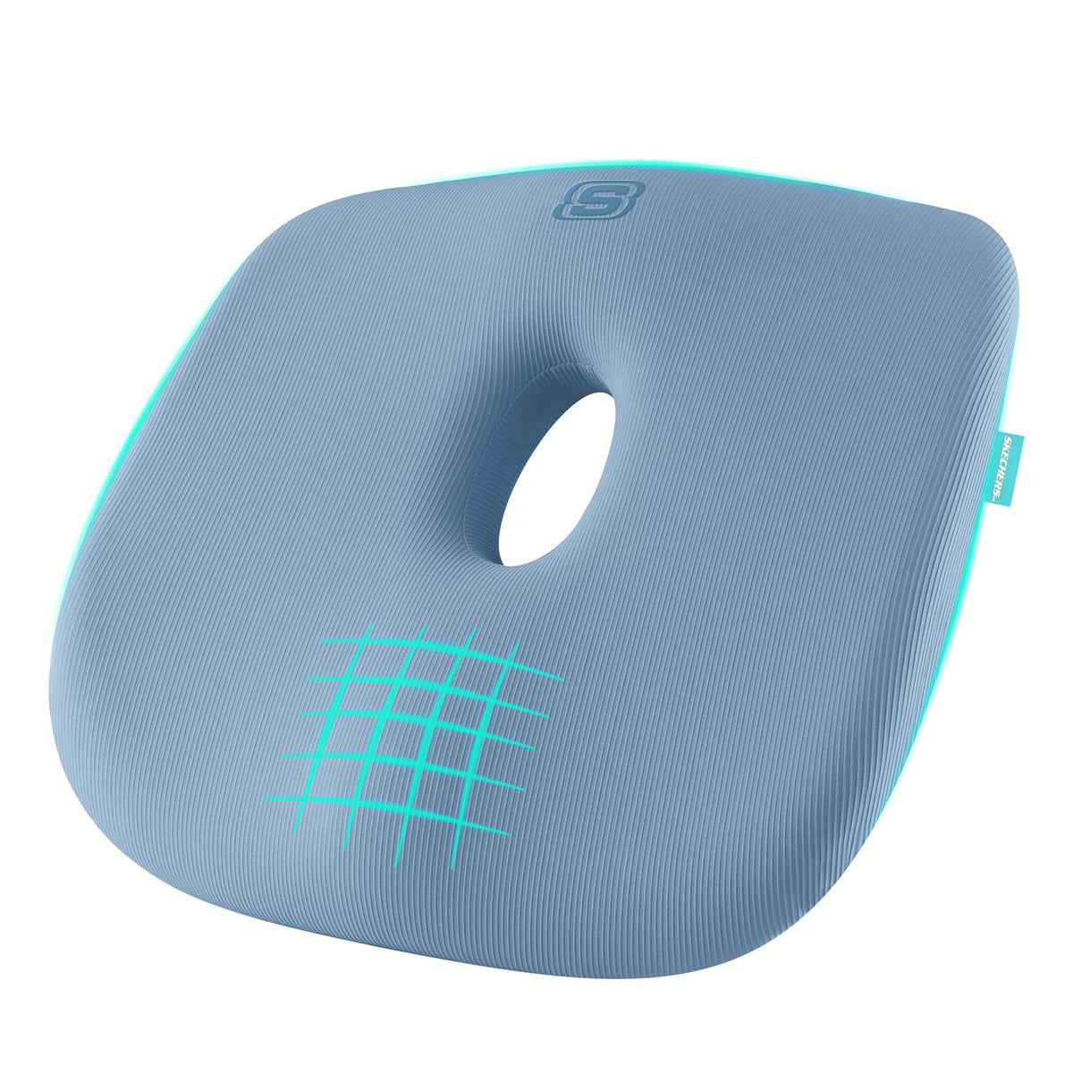 Skechers Seat Cushion Memory Foam,Donut Pillow Office Chair Cushion for Tailbone Pain Relief,Butt Pillow for Office Chair,Car seat Cushion,Long Sitting Office Workers,and Car Drivers,Orange