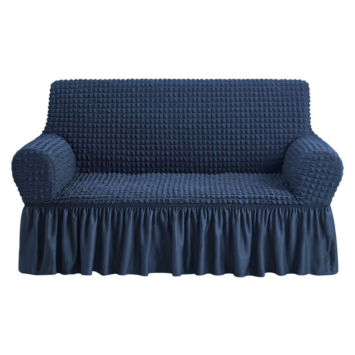 NICEEC Sofa Cover Wine Red Couch Cover Stretch Sofa Slipcovers with Skirt