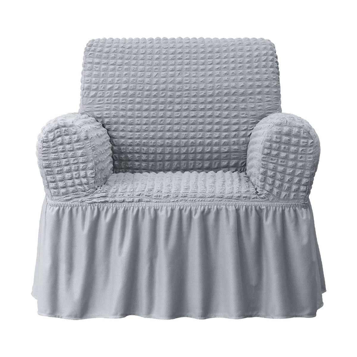 NICEEC Sofa Cover Wine Red Couch Cover Stretch Sofa Slipcovers with Skirt