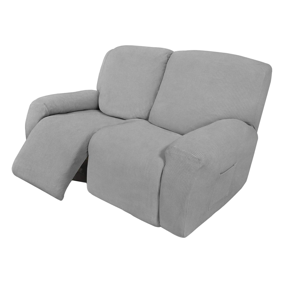 Easy-Going Stretch Recliner Chair Sofa Slipcover Washable Dark Gray
