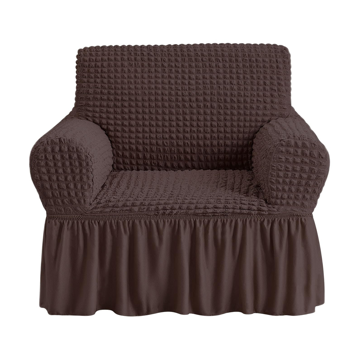 NICEEC Sofa Cover Wine Red Couch Cover Stretch Sofa Slipcovers with Skirt