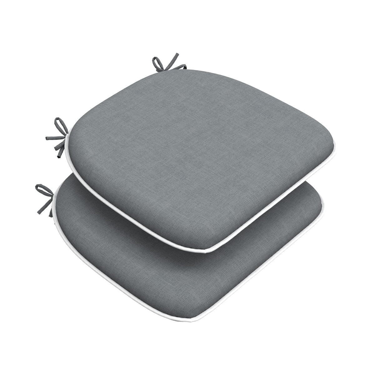 DYTXIII Set of 4 Outdoor Chair Cushions with Ties,Water Repellent Patio Chair Pads 17"x 16" for Outdoor Furniture,Round Corner Seat Cushions for Garden Yard Kitchen Paisley Multi