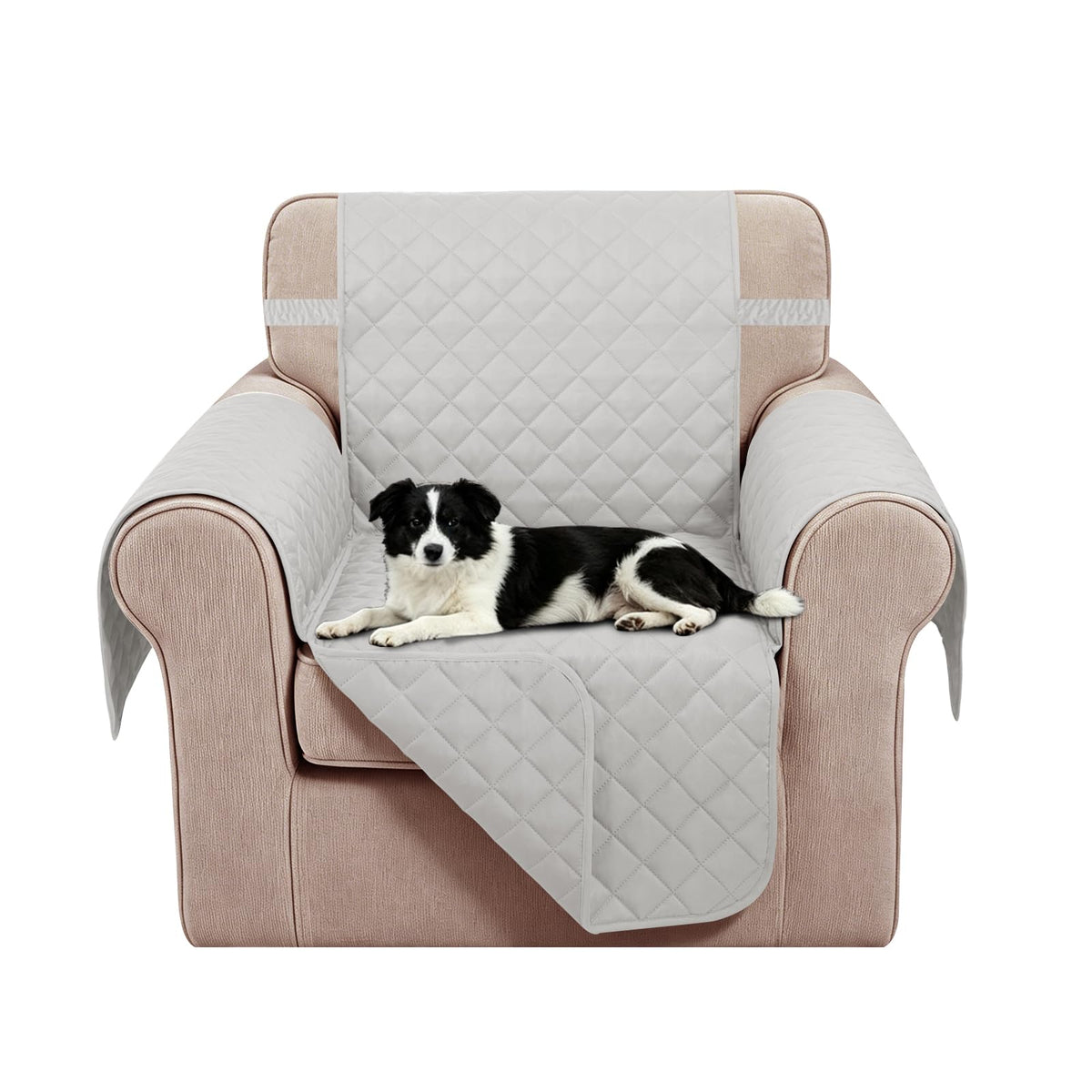 Reversible Sofa Cover for 3 Cushion, Chocolate/Beige