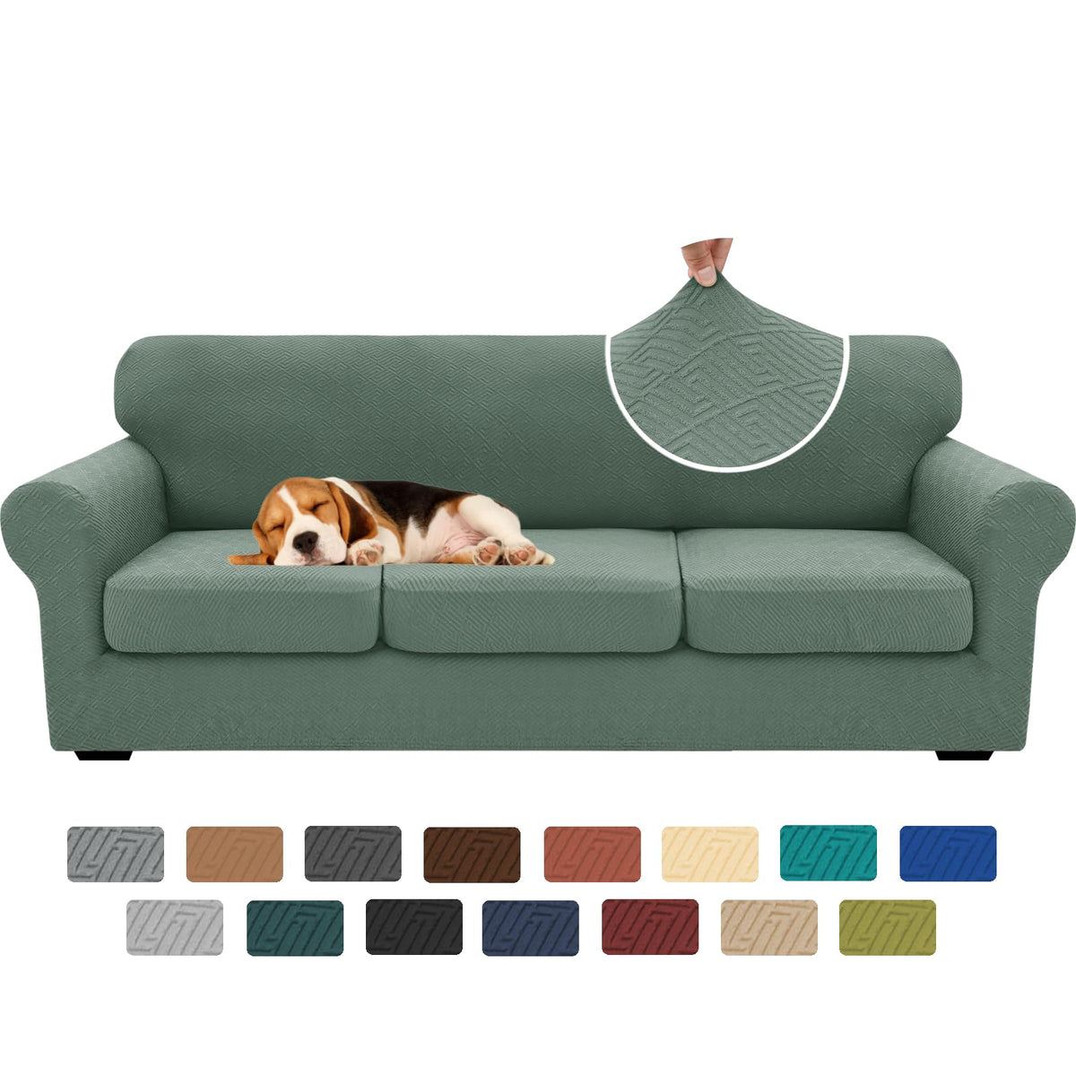 XINEAGE 4-Piece Stretch Sofa Cover, Washable Couch Covers for Dog