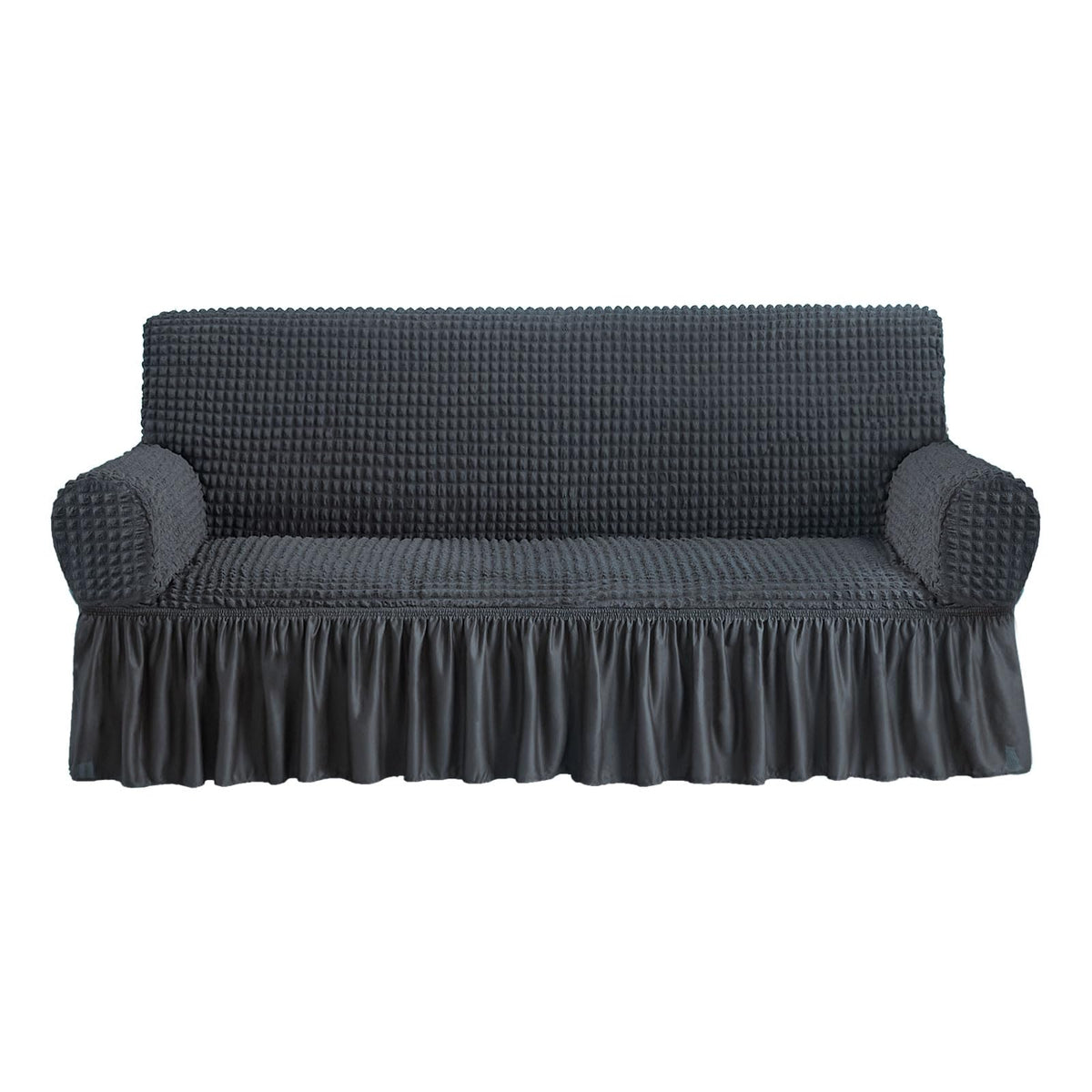 NICEEC Sofa Cover Wine Red Couch Cover Stretch Sofa Slipcovers with Skirt